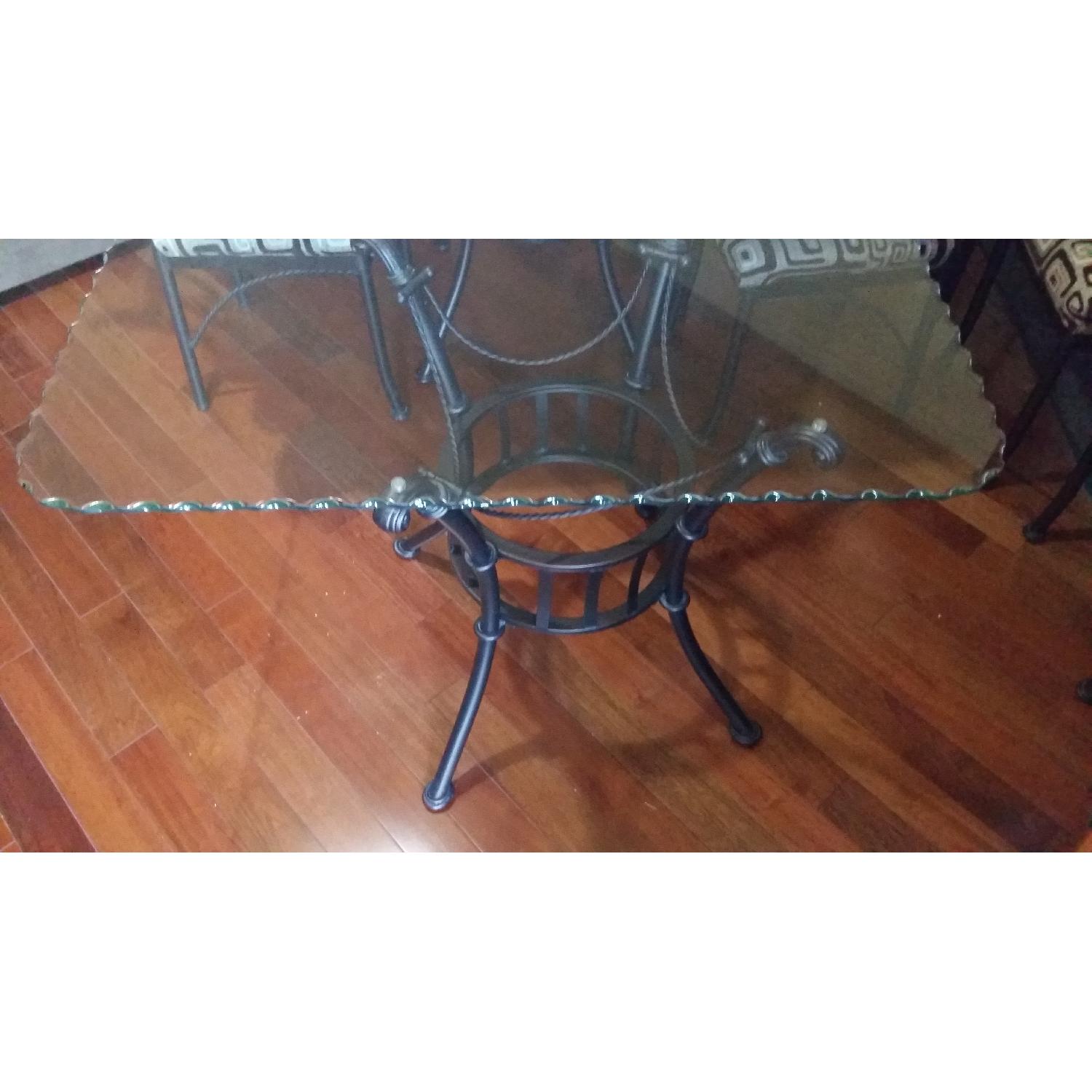 Glass Dining Table w/ 6 Chairs - image-3