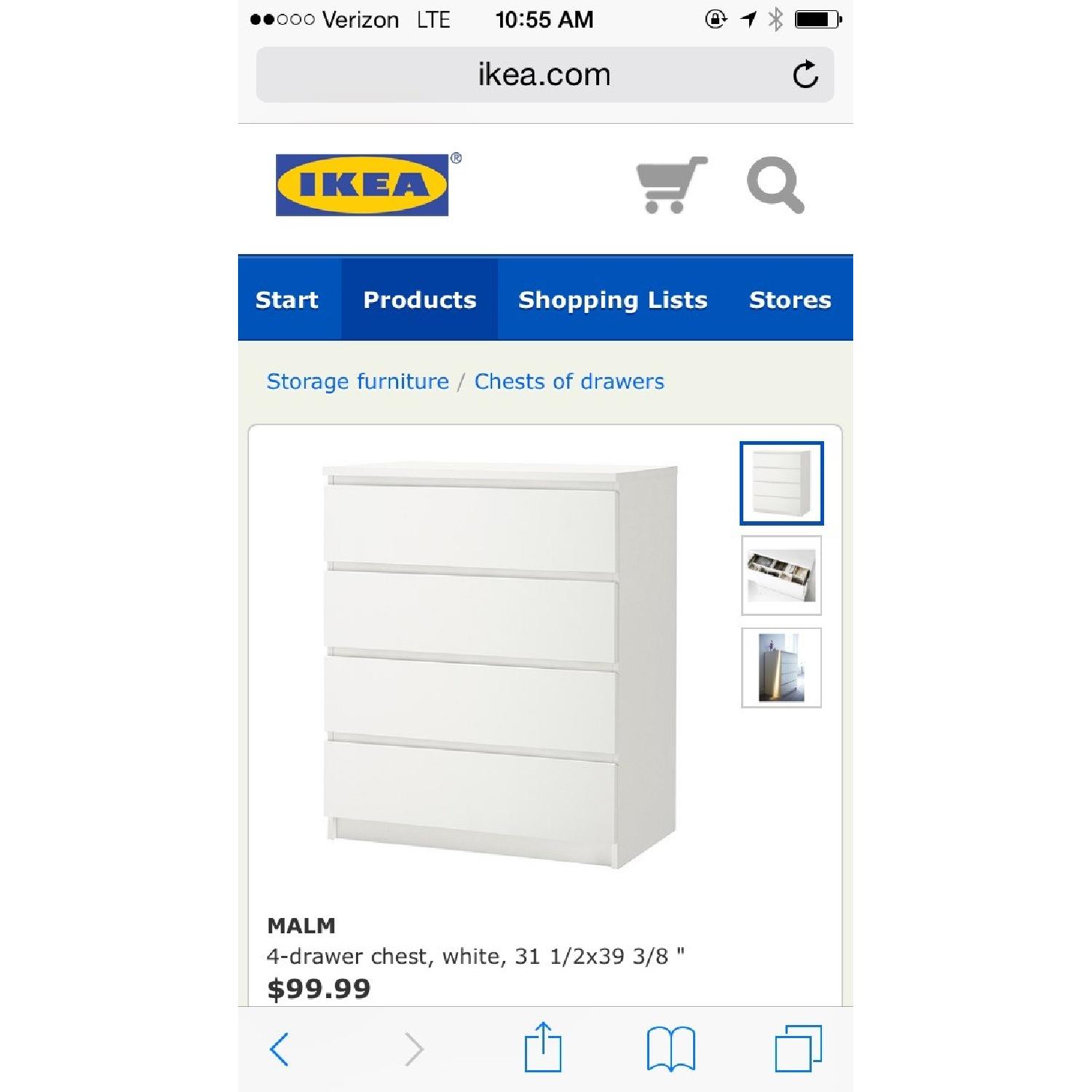 Ikea Malm 4 Drawer Dresser - image-4