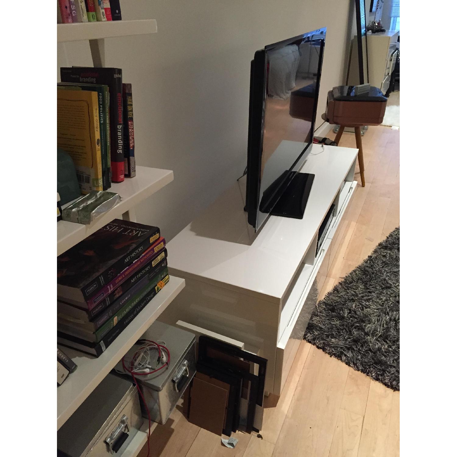 CB2 Eric Pfeiffer White Media Console - image-2