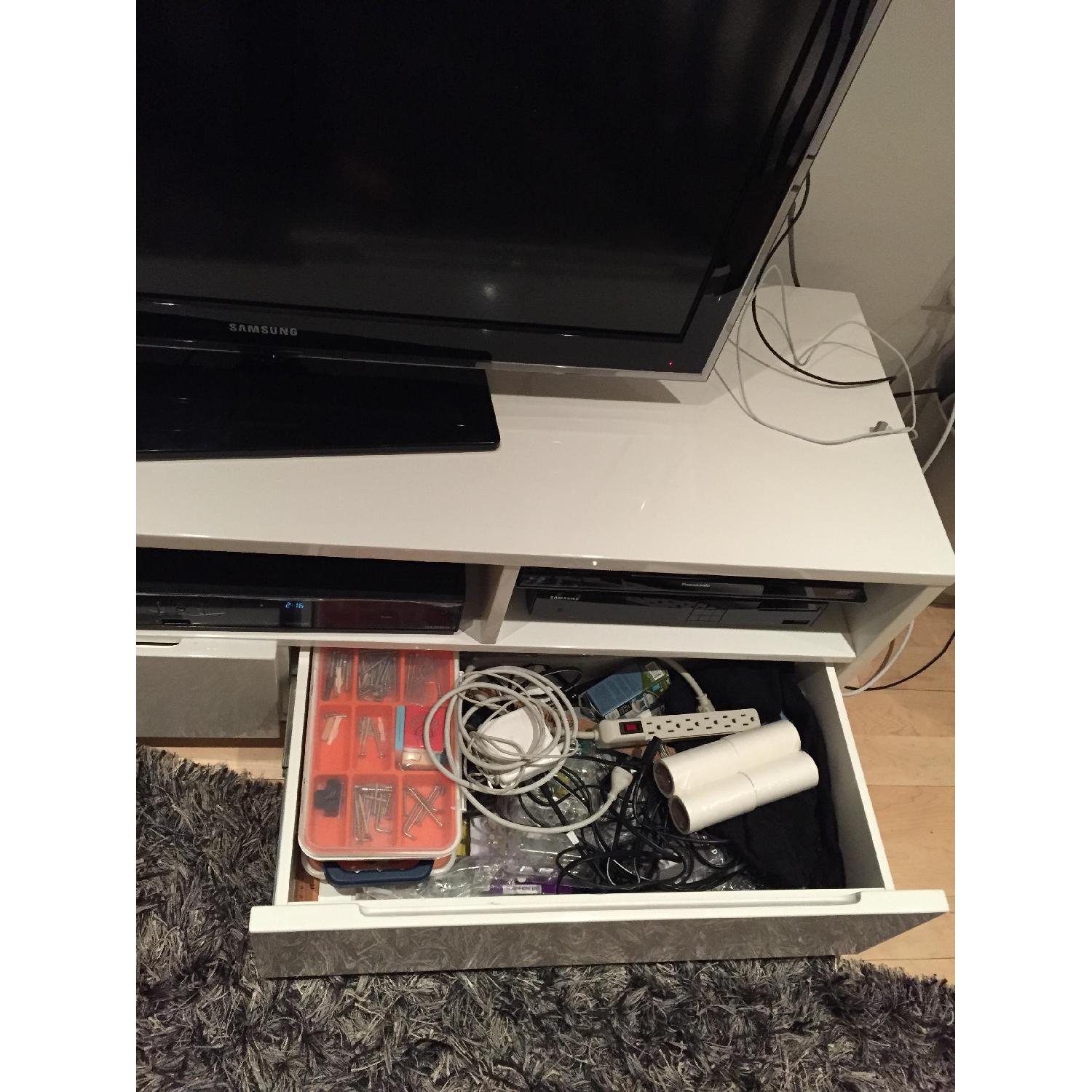 CB2 Eric Pfeiffer White Media Console - image-3