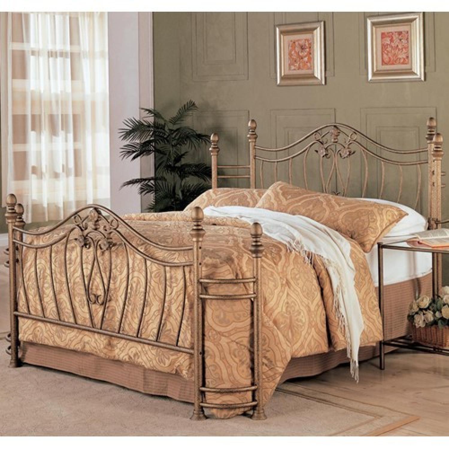 Coaster Fine Furniture Queen Size Metal Bed Frame w/ Headboard & Footboard - image-1