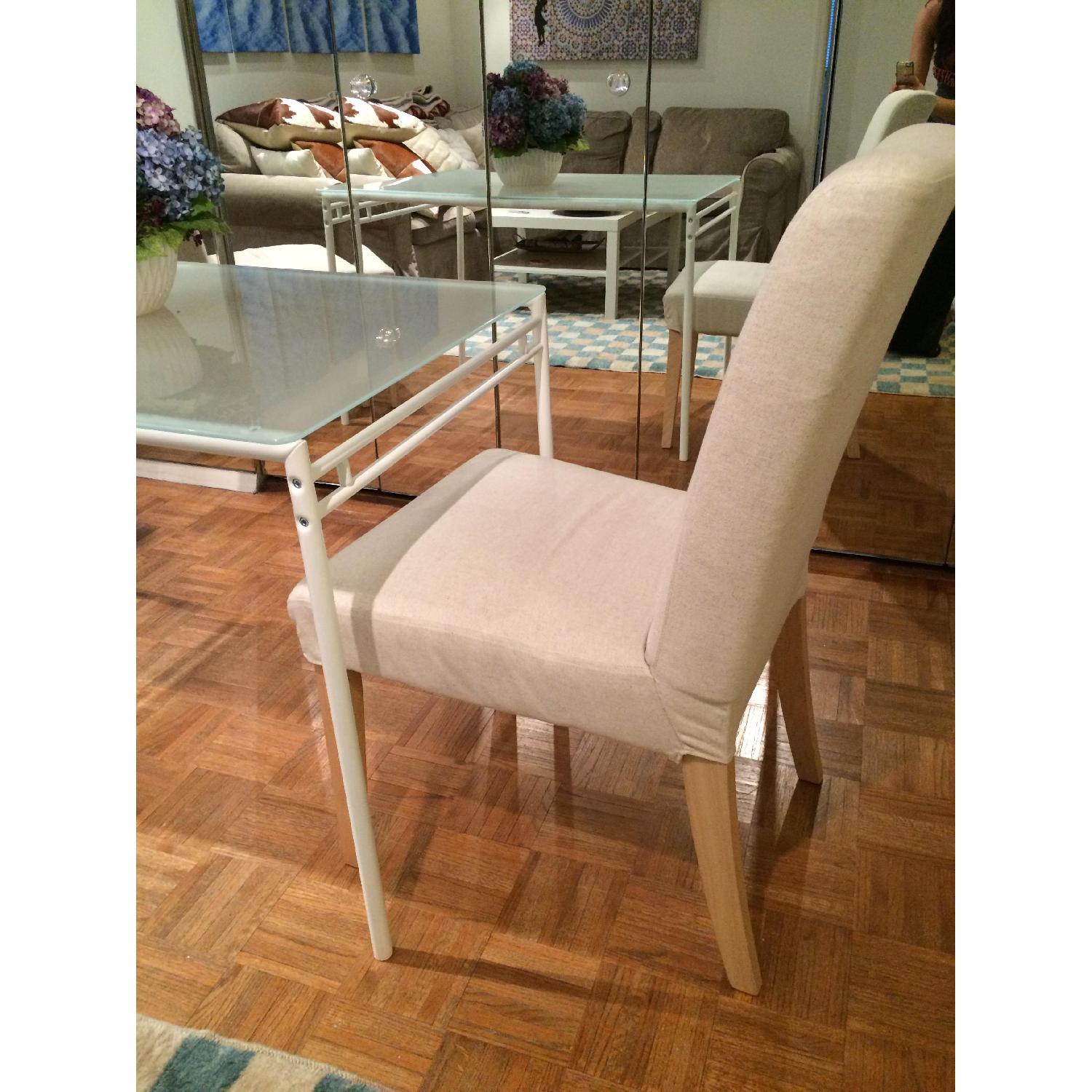 Ikea Plexiglass Dining Room Table w/ 2 Chairs - image-4