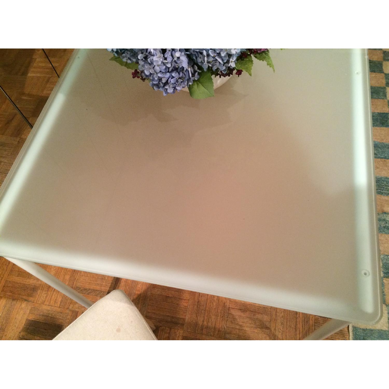 Ikea Plexiglass Dining Room Table w/ 2 Chairs - image-5