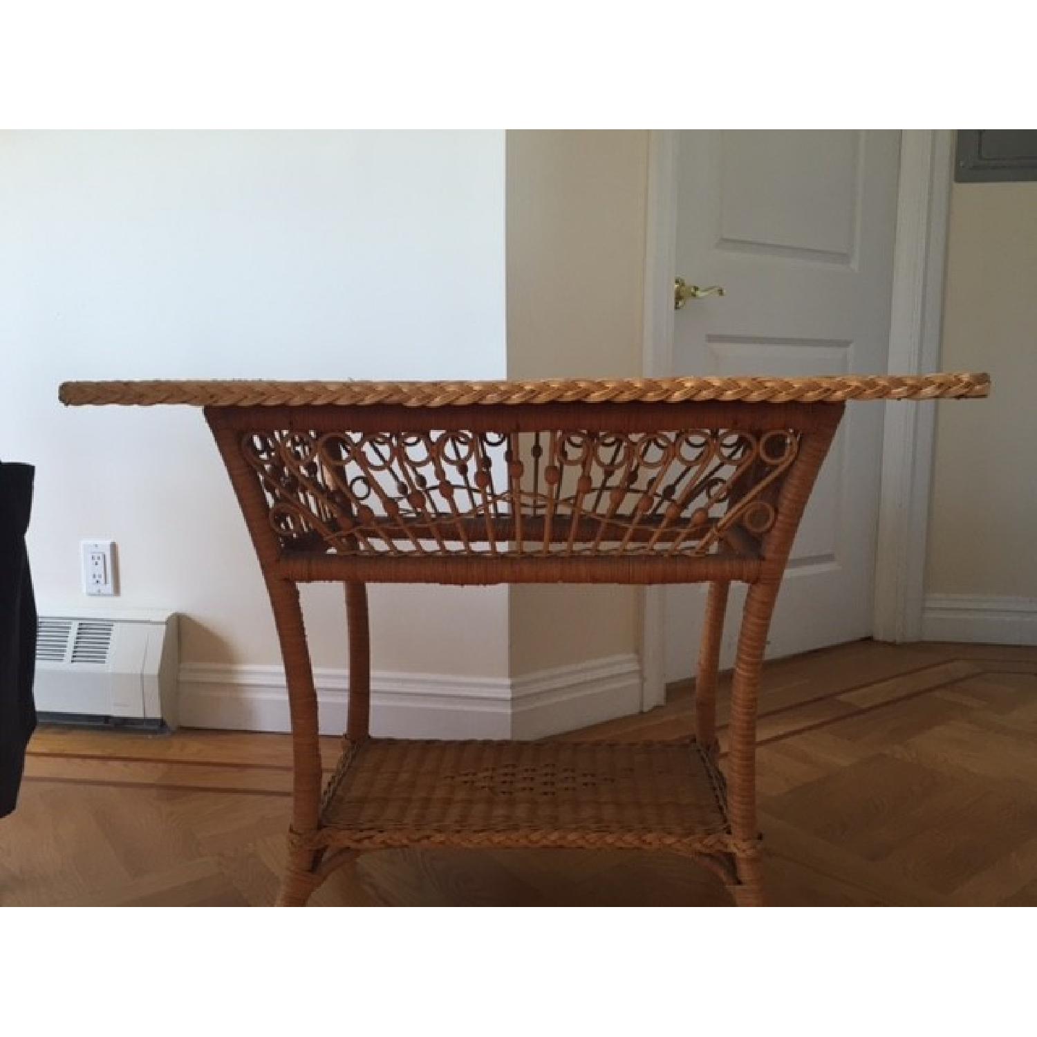 Ralph Lauren Wicker Table - image-1