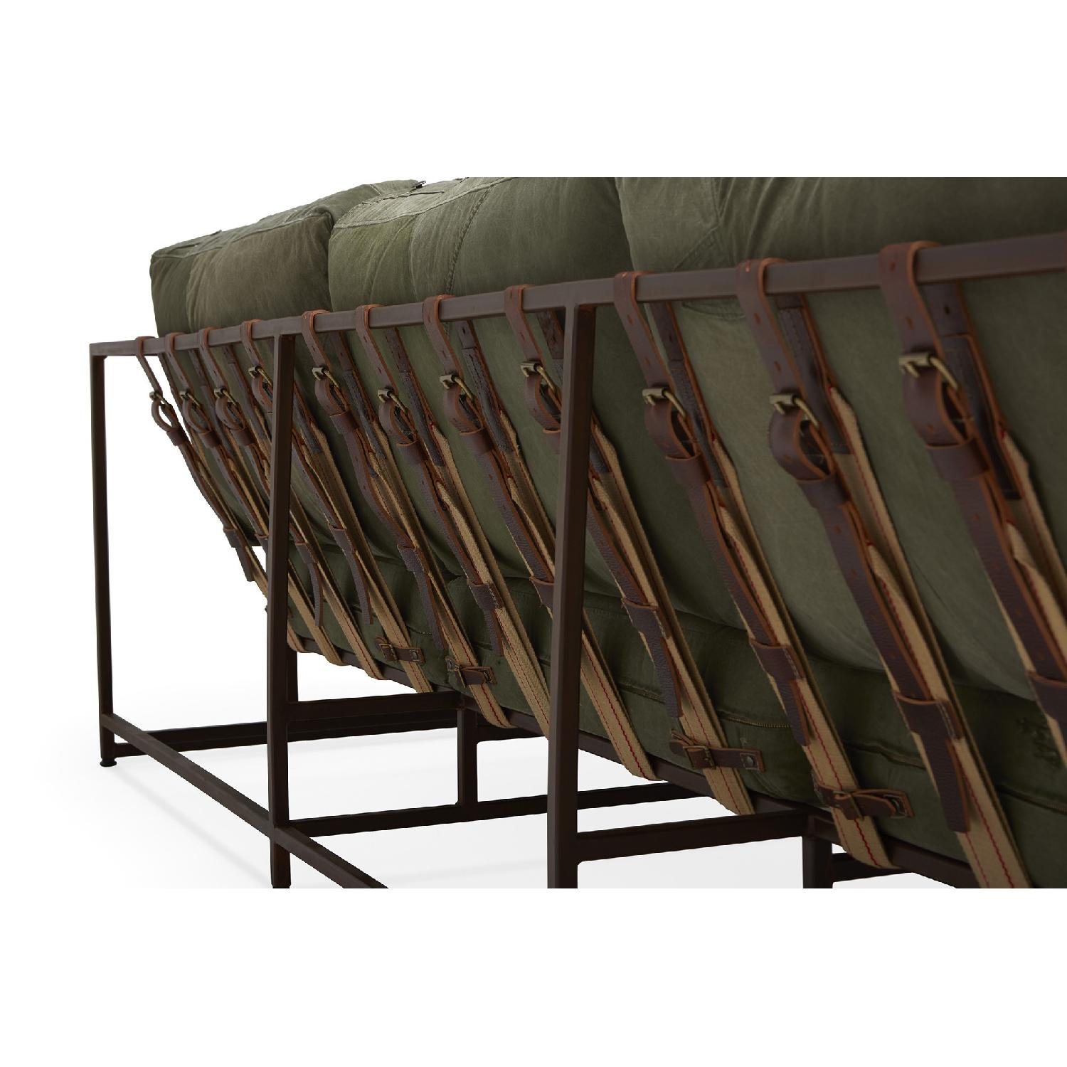 Stephen Kenn Military Canvas Sofa AptDeco