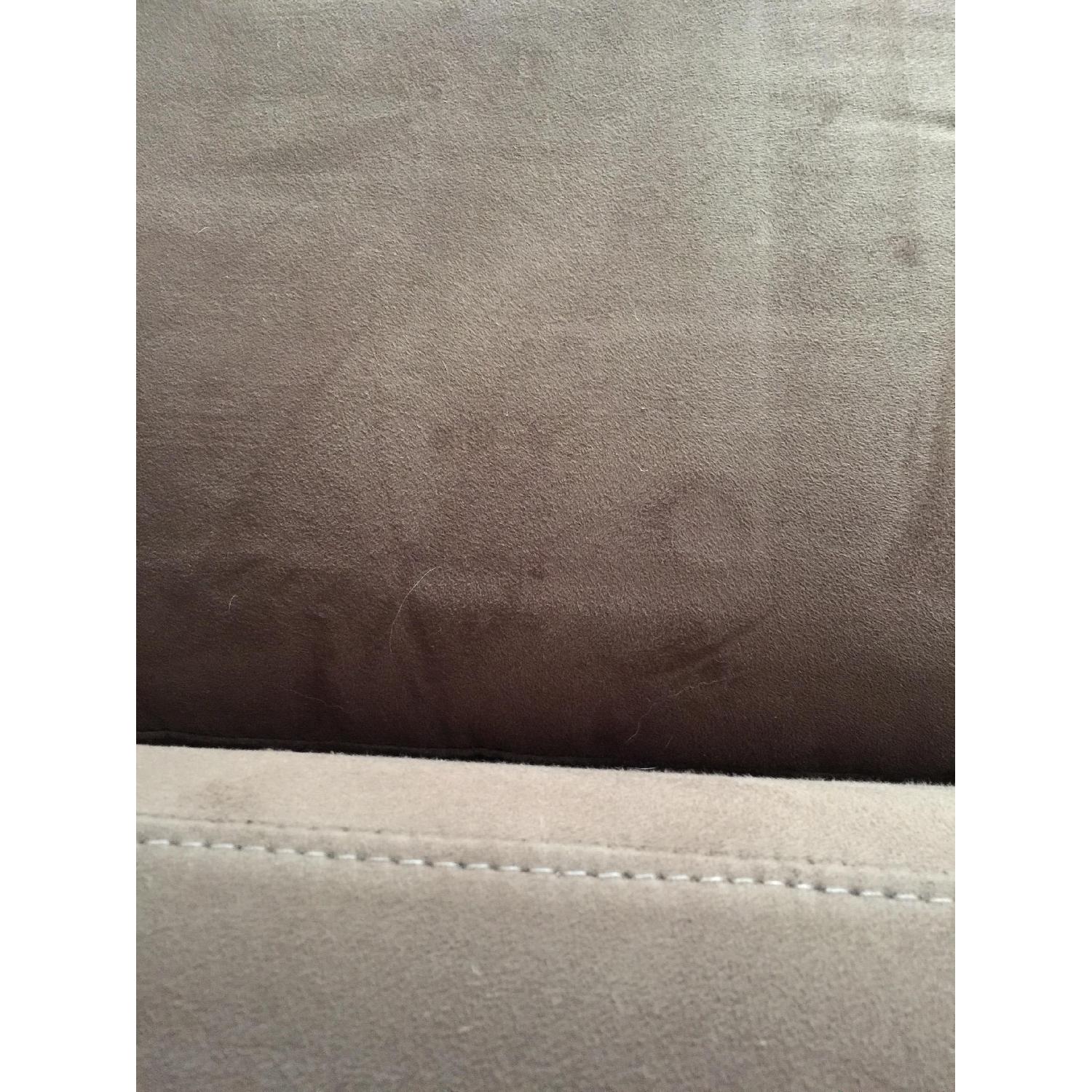 Brown Microfiber Sectional Couch - image-4