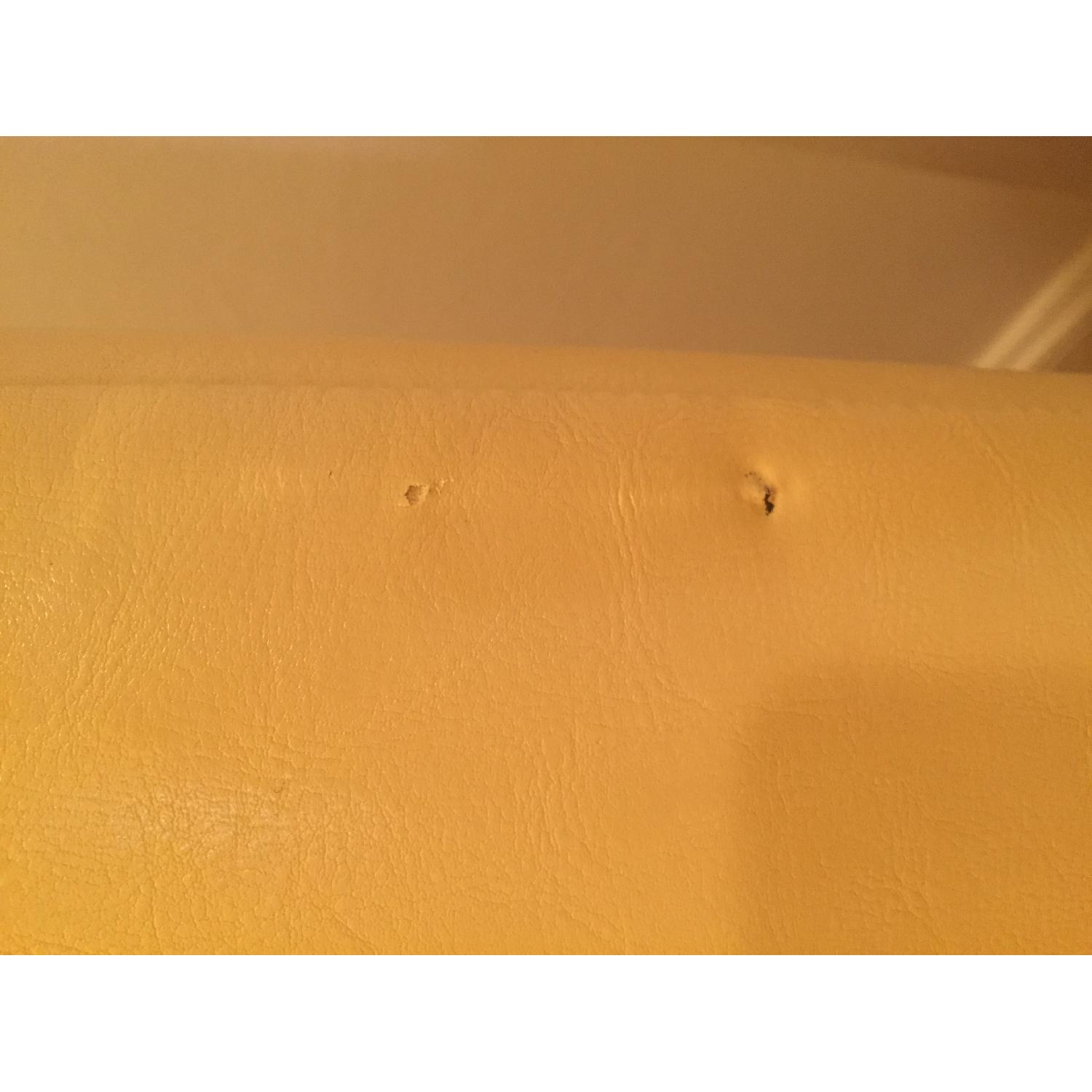 Stein Mart Yellow Faux Leather Chairs - Pair - image-7