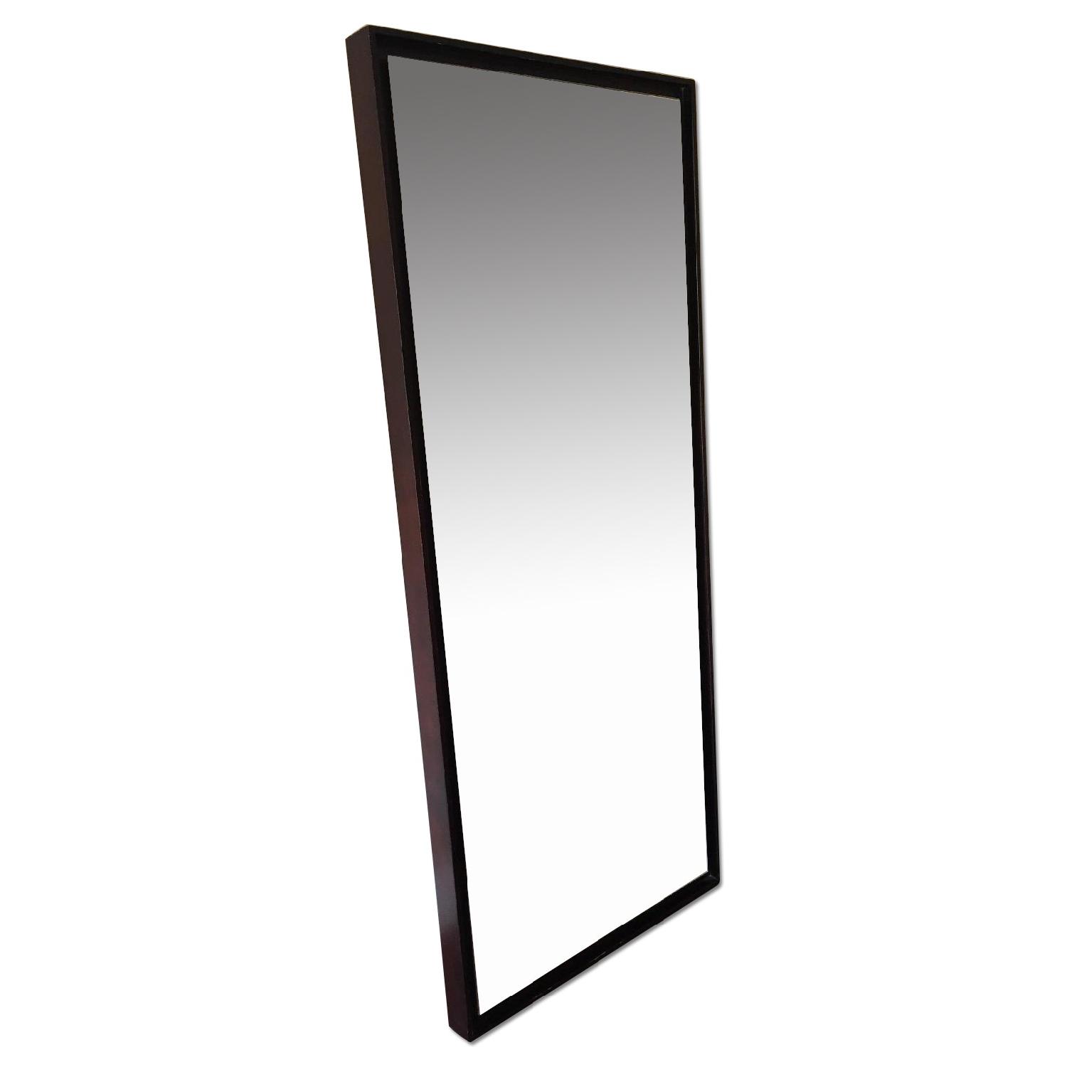 West Elm Floating Wood Floor Mirror AptDeco