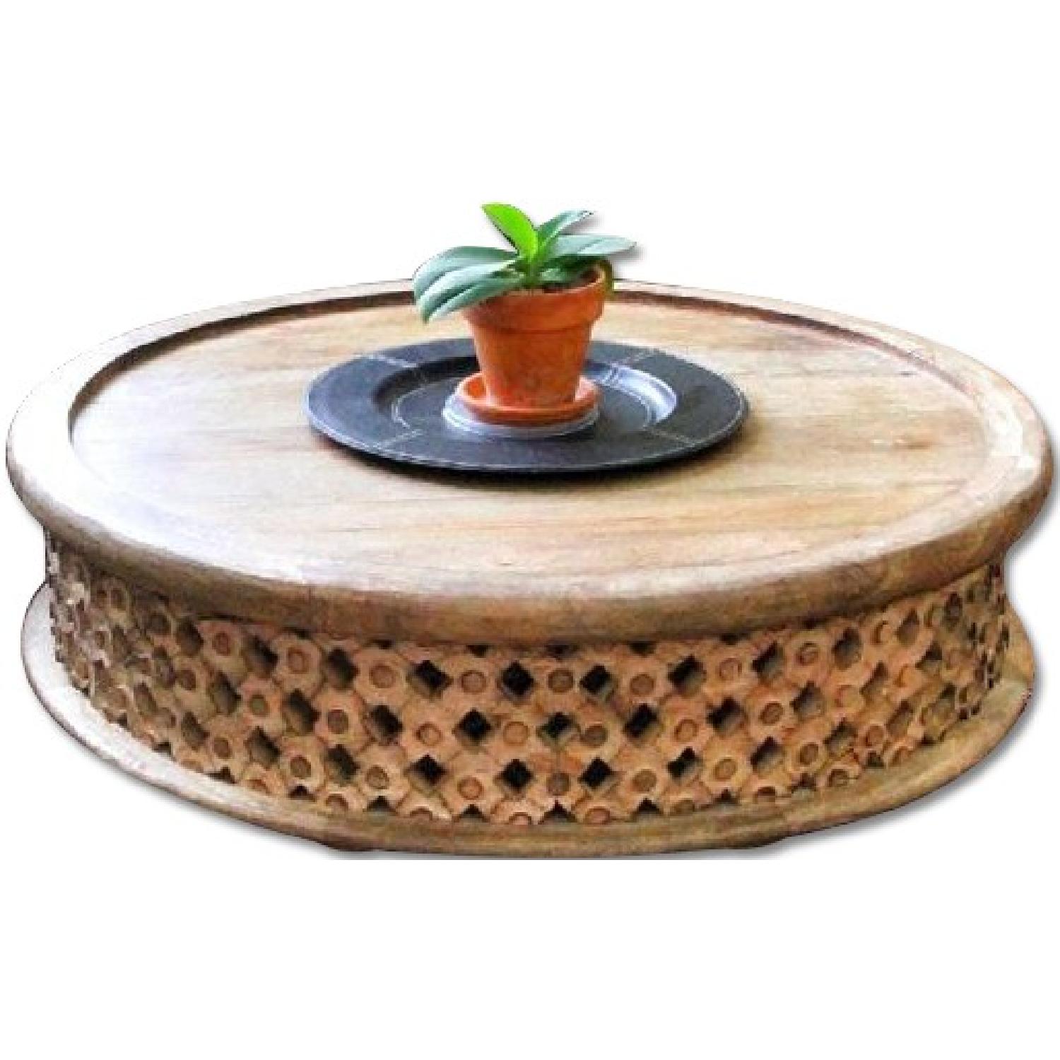 West Elm Mango Wood Coffee Table - AptDeco