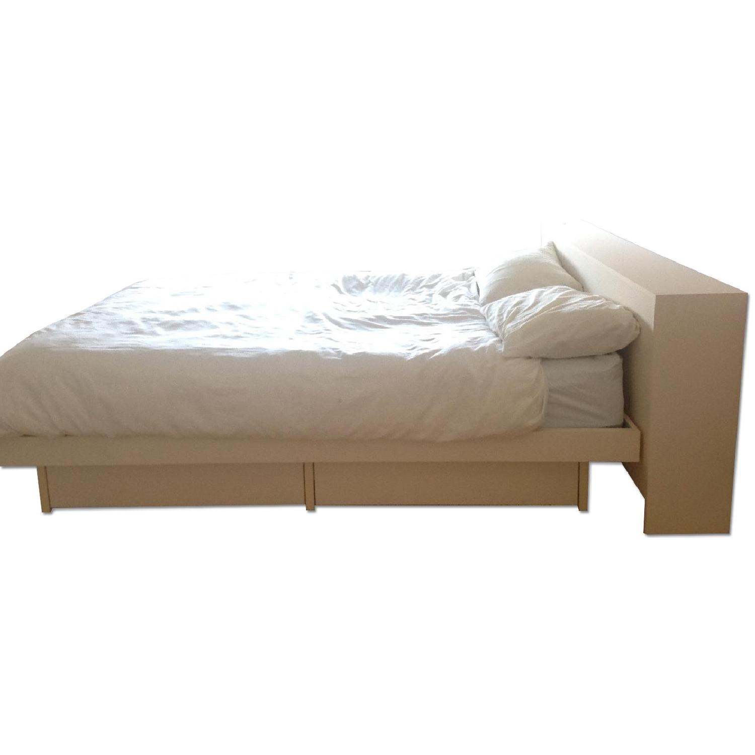 Techline Queen Bed Frame W Storage Drawers Headboard Aptdeco