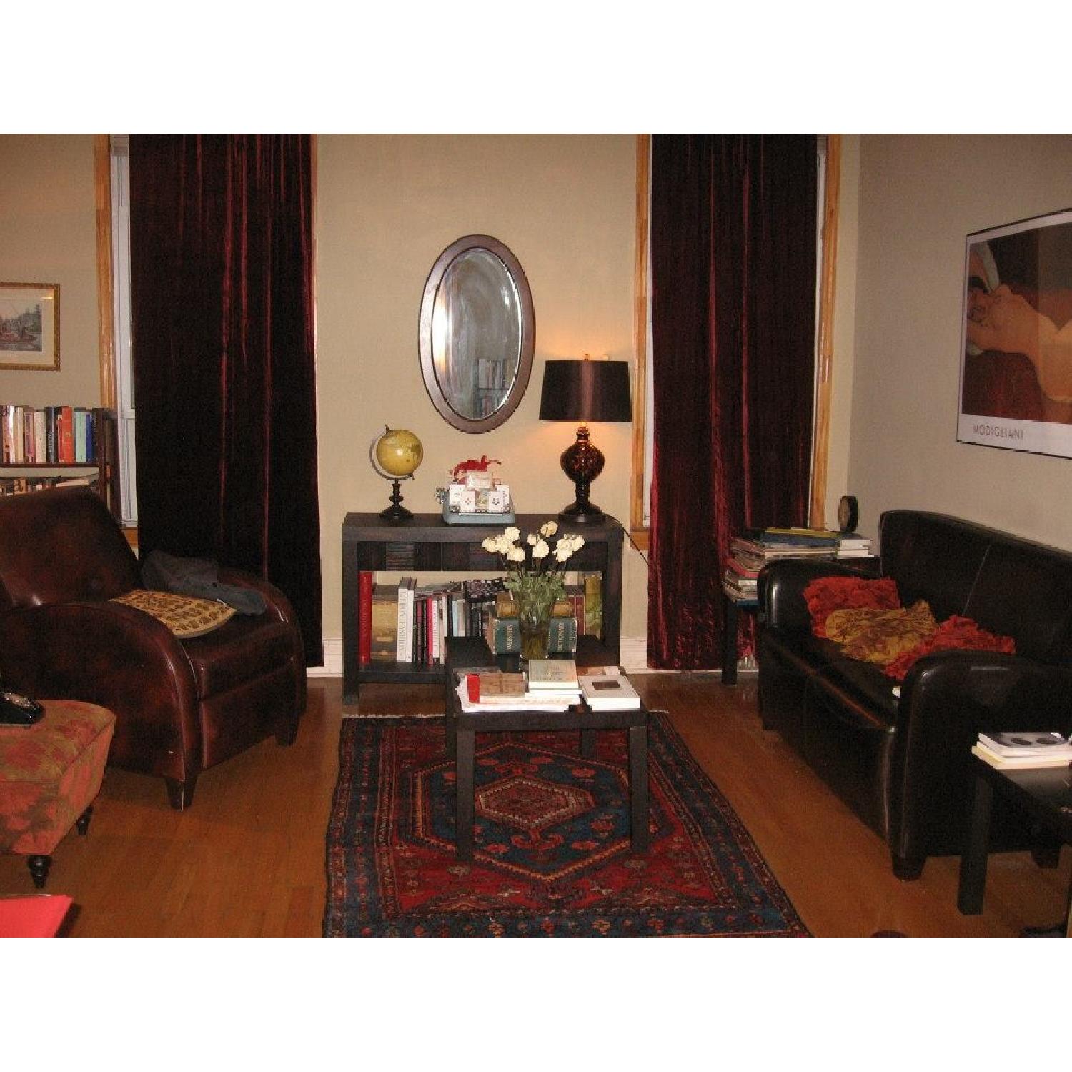 Pier 1 Leather LoveSeat - image-2