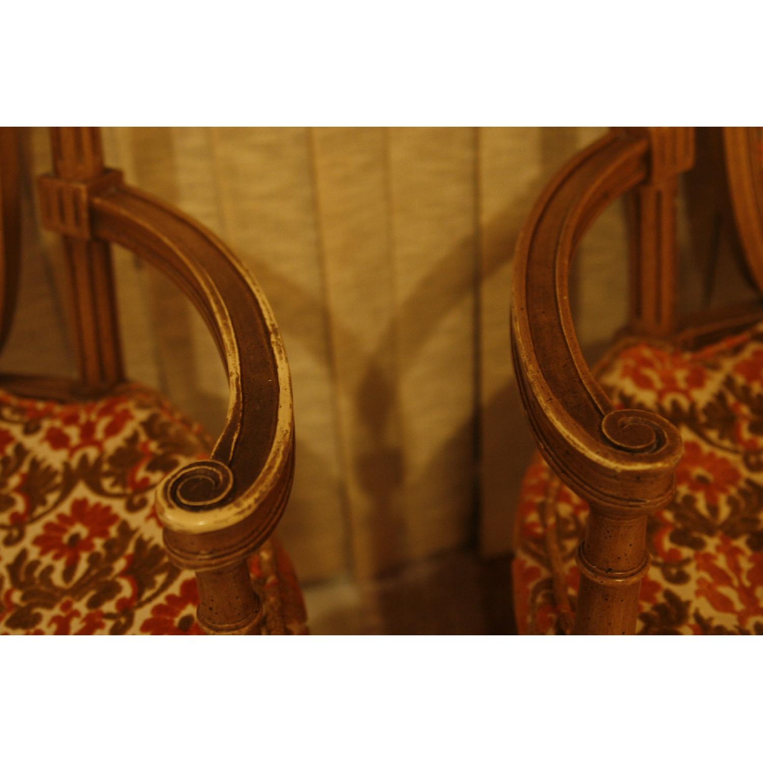 Traditional Ladies Arm Chairs - Pair - image-4