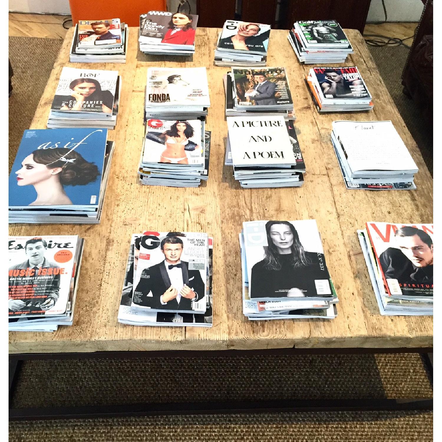 Restoration Hardware Reclaimed French Floorboard Coffee Table - image-1