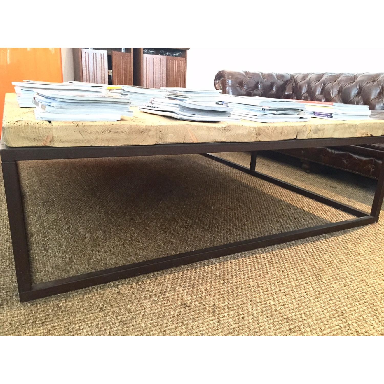Restoration Hardware Reclaimed French Floorboard Coffee Table - image-2