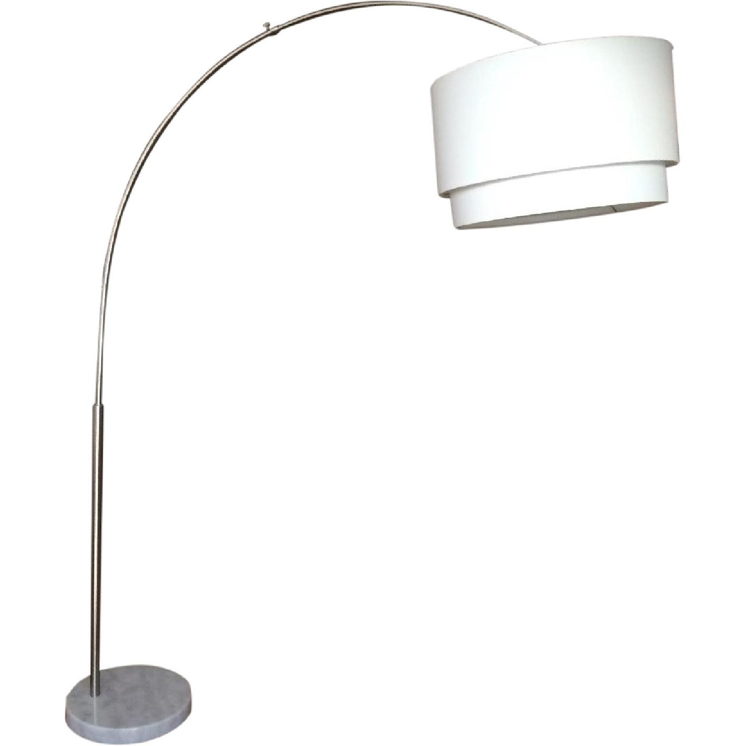 Crate & Barrel Meryl Arc Floor Lamp - image-0