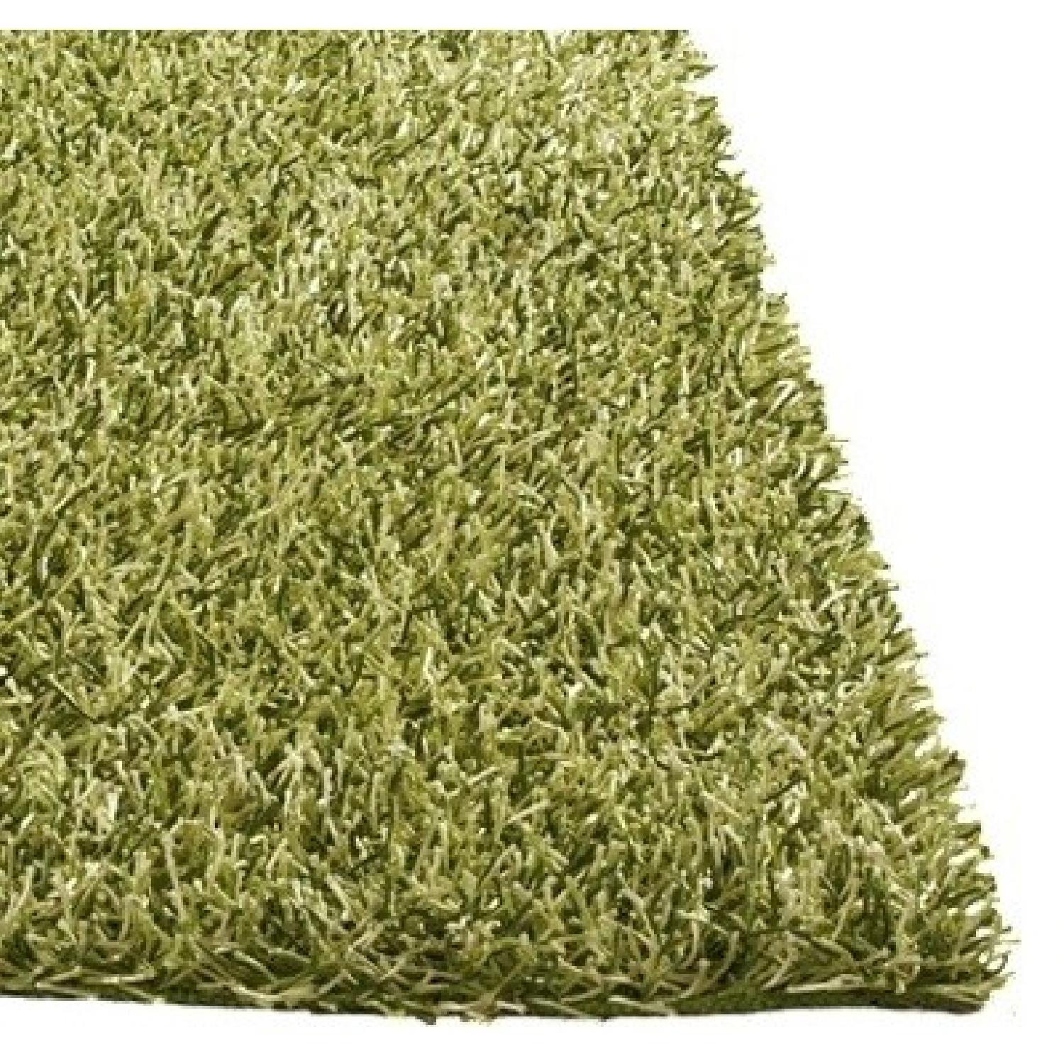CB2 Green Par Shag Rug - image-2