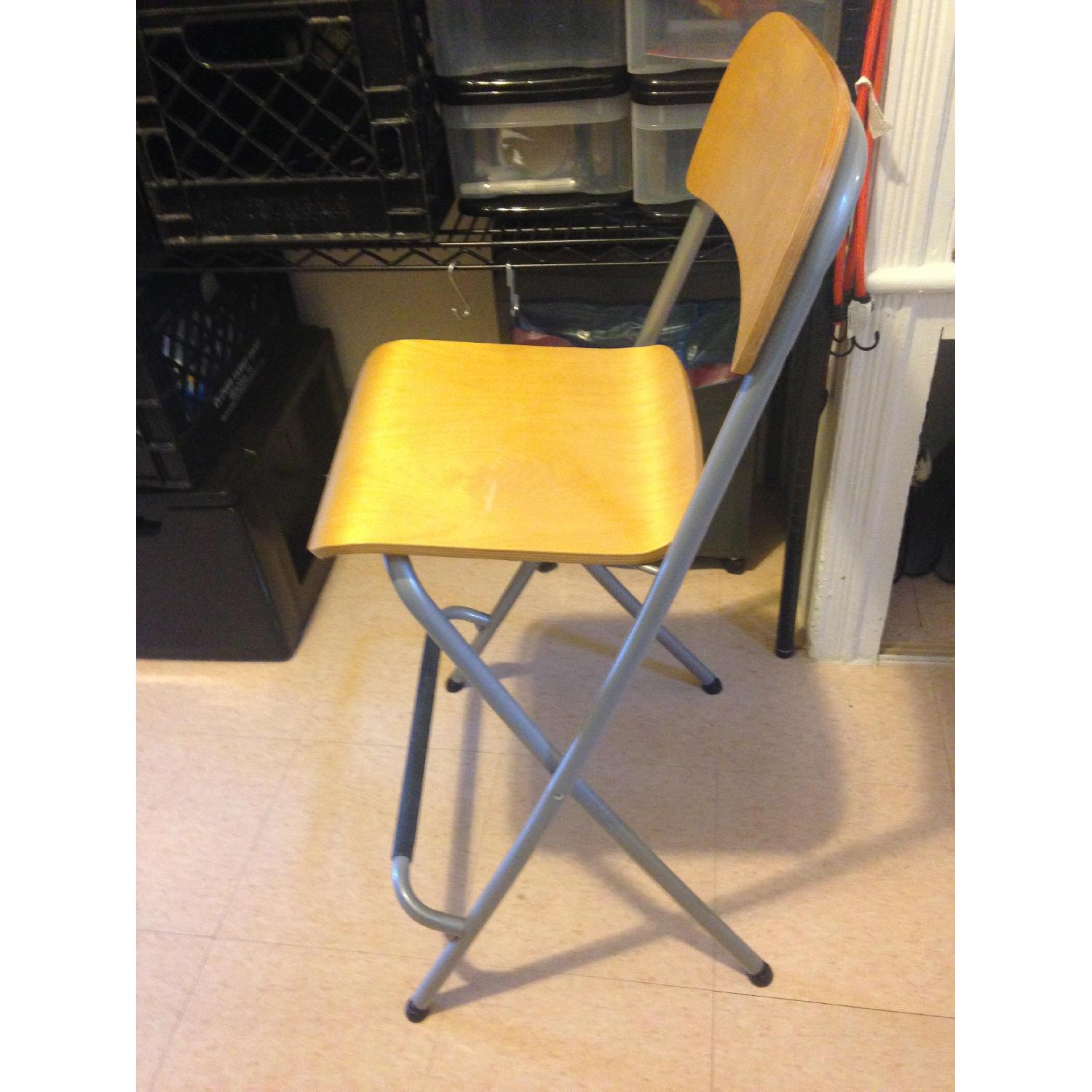 Ikea Wood/Metal Folding Chair - image-3