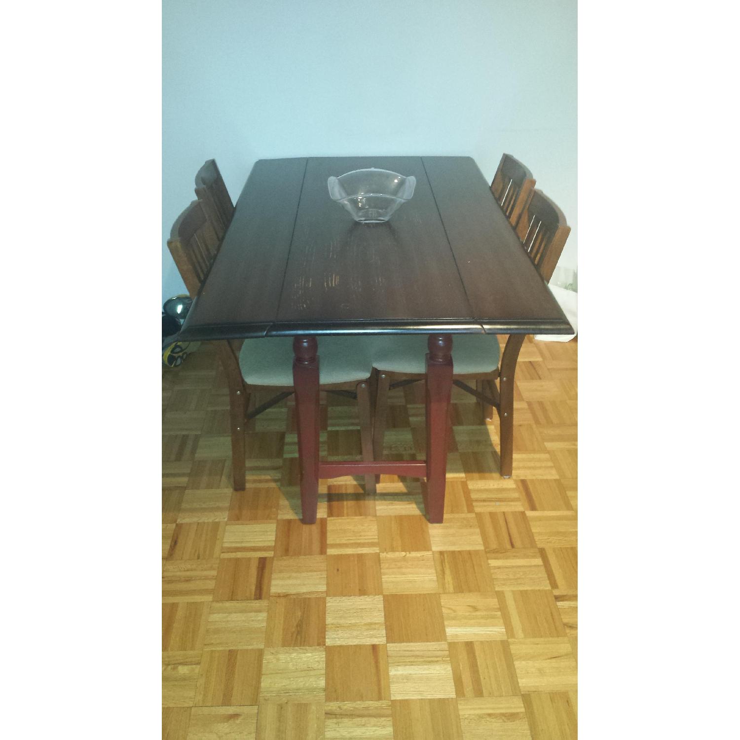 Pier 1 Drop Leaf Dining Table - image-1