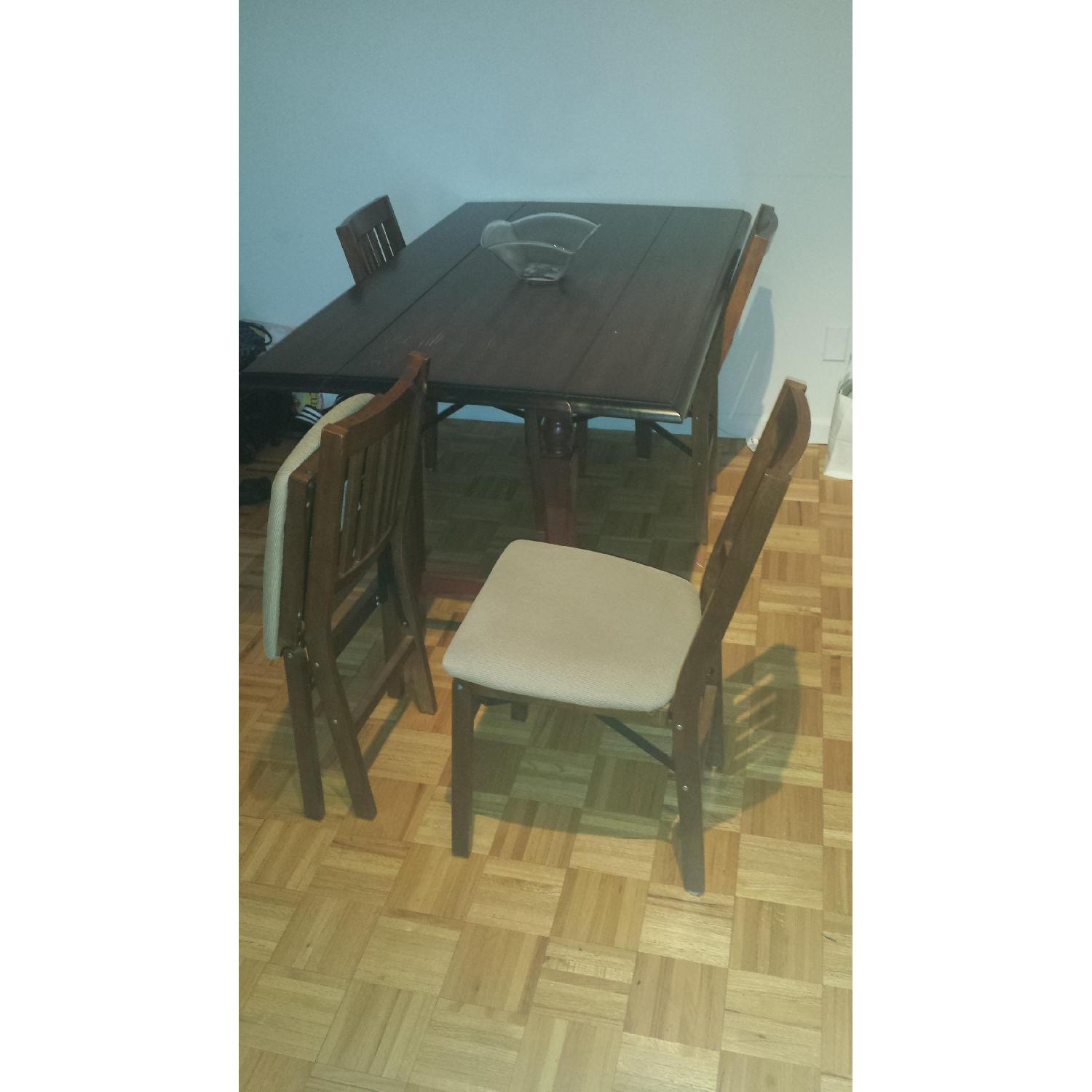 Pier 1 Drop Leaf Dining Table AptDeco