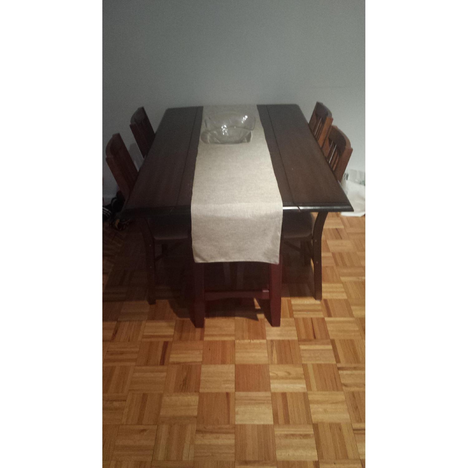 Pier 1 Drop Leaf Dining Table - image-5