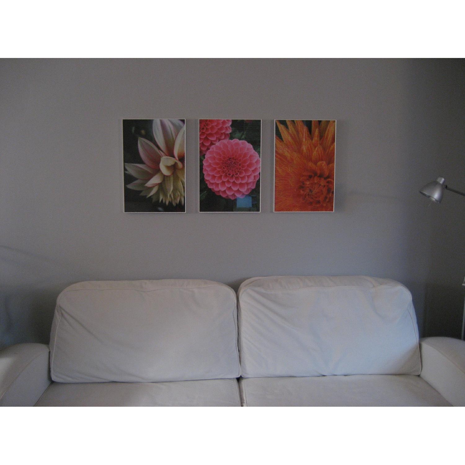 Pier 1 Taupe Sofa w/ White Slipcover - image-4