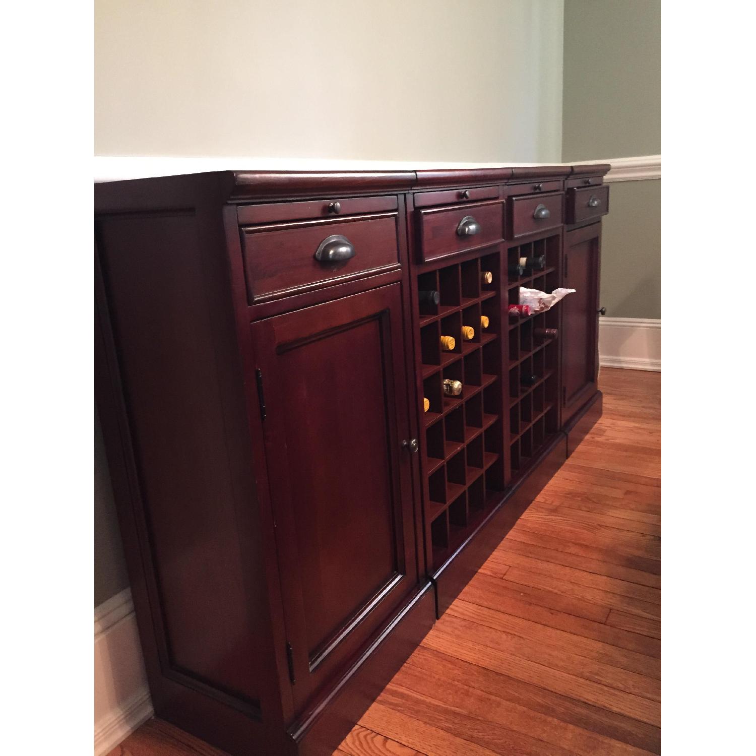 Pottery Barn Buffet w/ Wine Storage - image-1