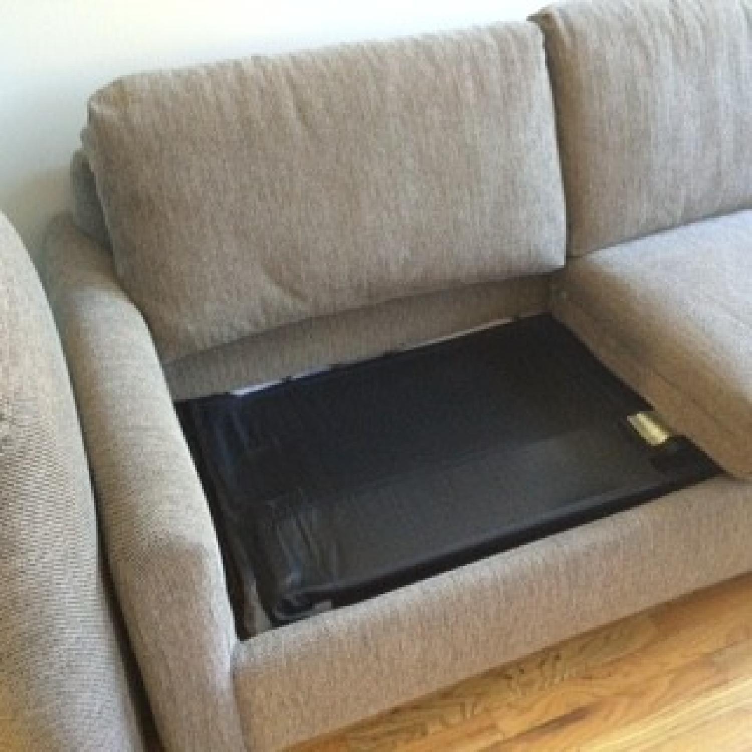 Natural Tweed Sofa Bed - image-5