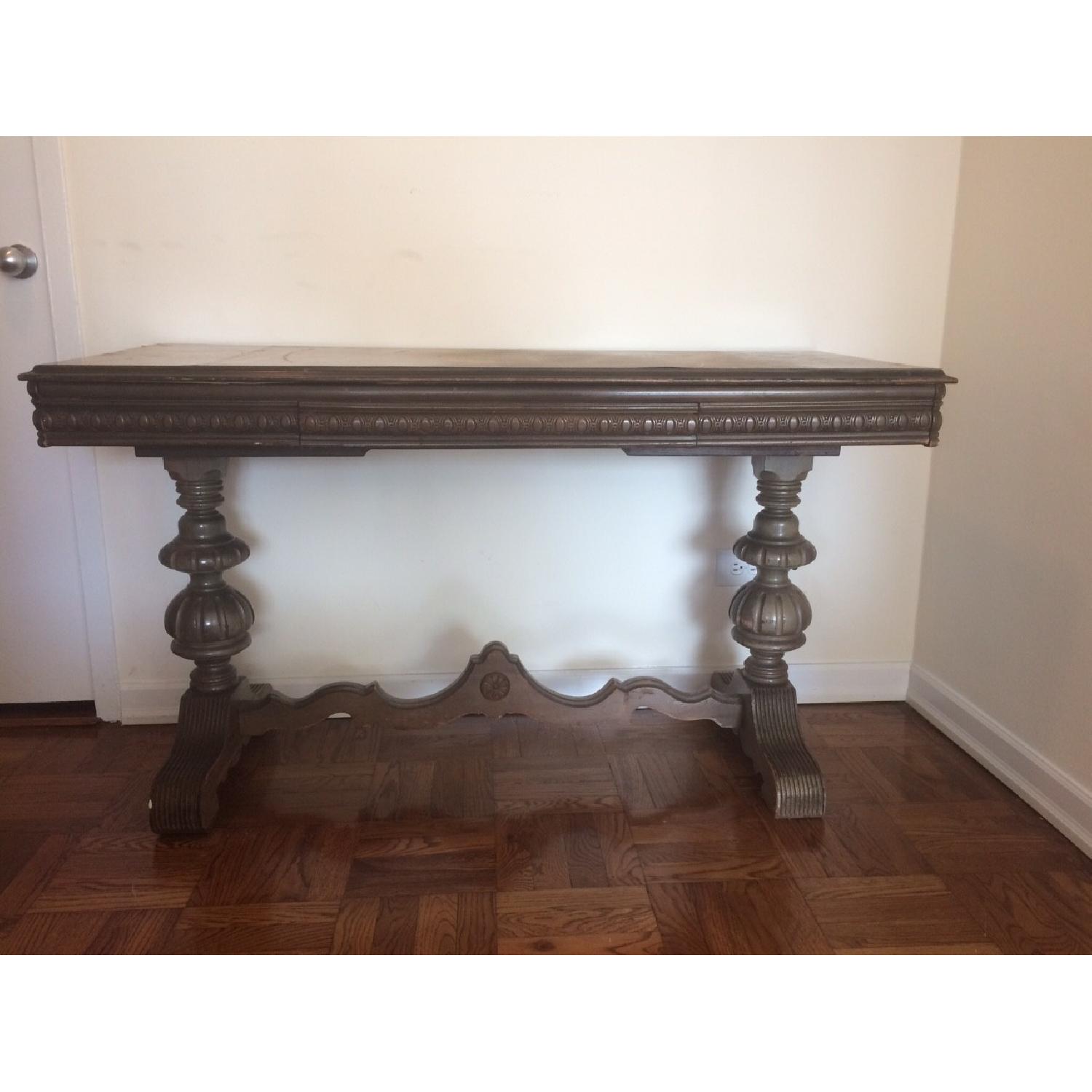 Antique Library Table - image-2