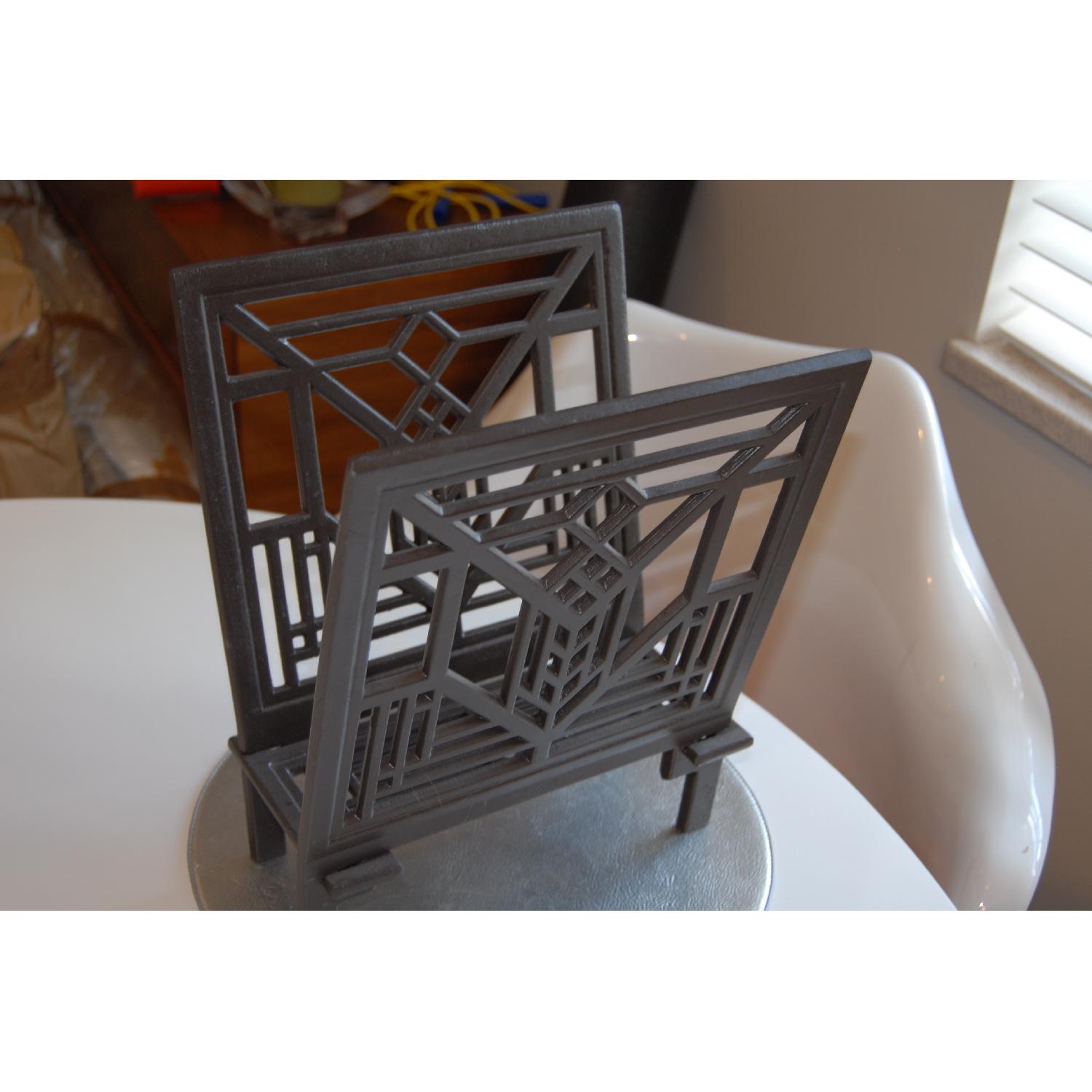 Wrought Iron Decorative Magazine Holder - image-2