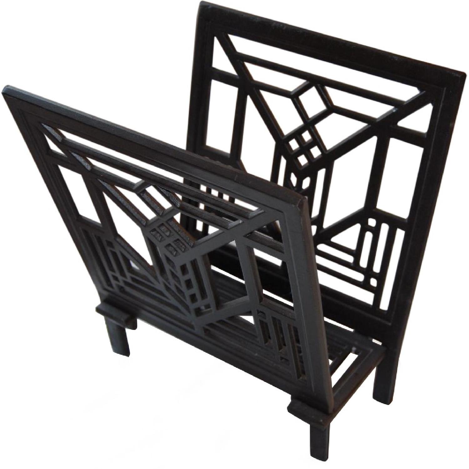 Wrought Iron Decorative Magazine Holder - image-0