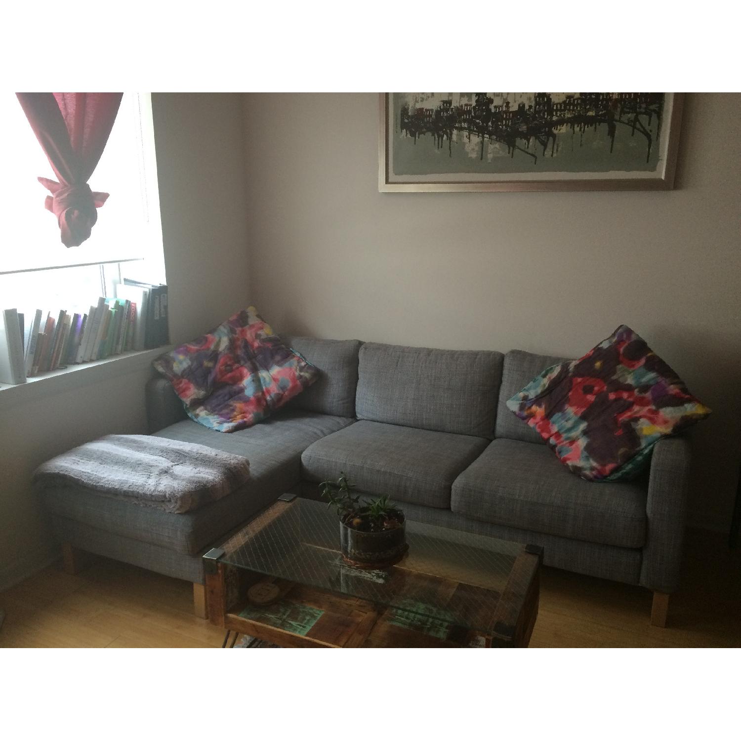 Ikea Sofa w/ Chaise Lounge - Isunda Grey - image-2