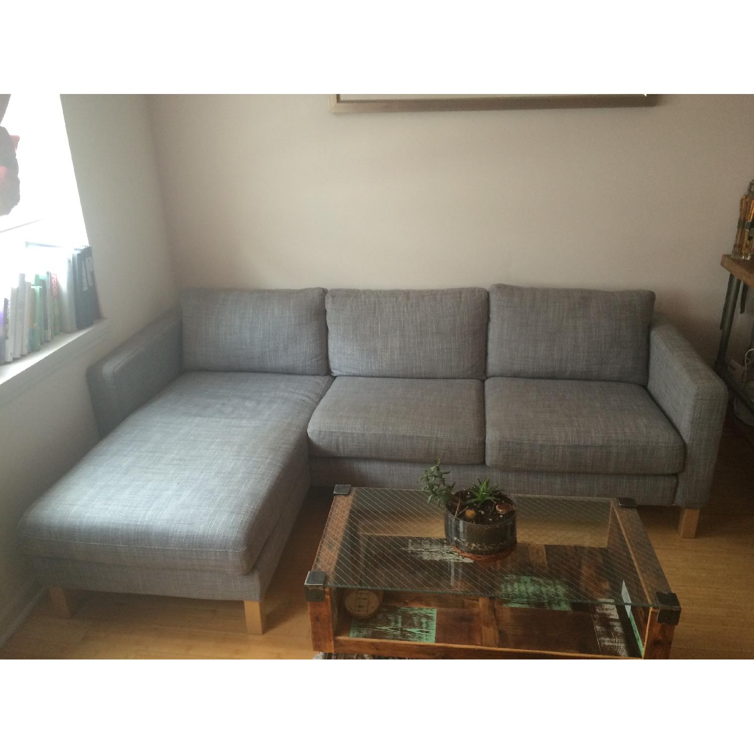 Ikea Sofa w/ Chaise Lounge - Isunda Grey - image-3