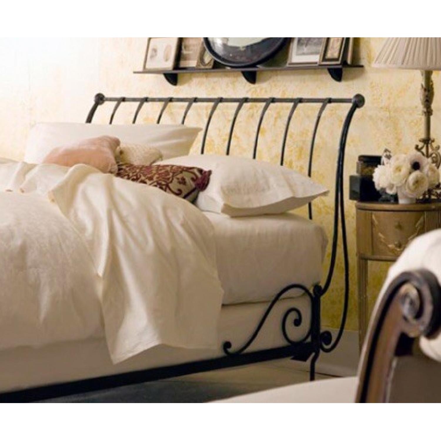 Charles P Rogers Iron Paris Queen Sleigh Bed - image-2