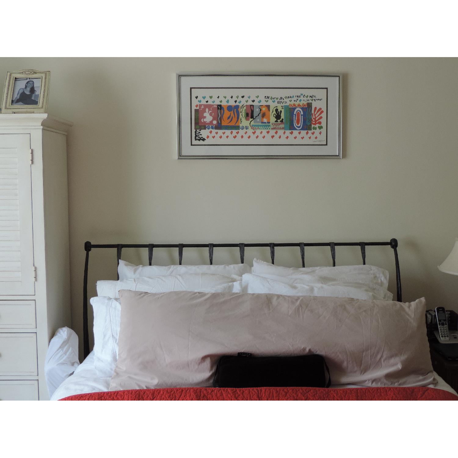 Charles P Rogers Iron Paris Queen Sleigh Bed - image-4