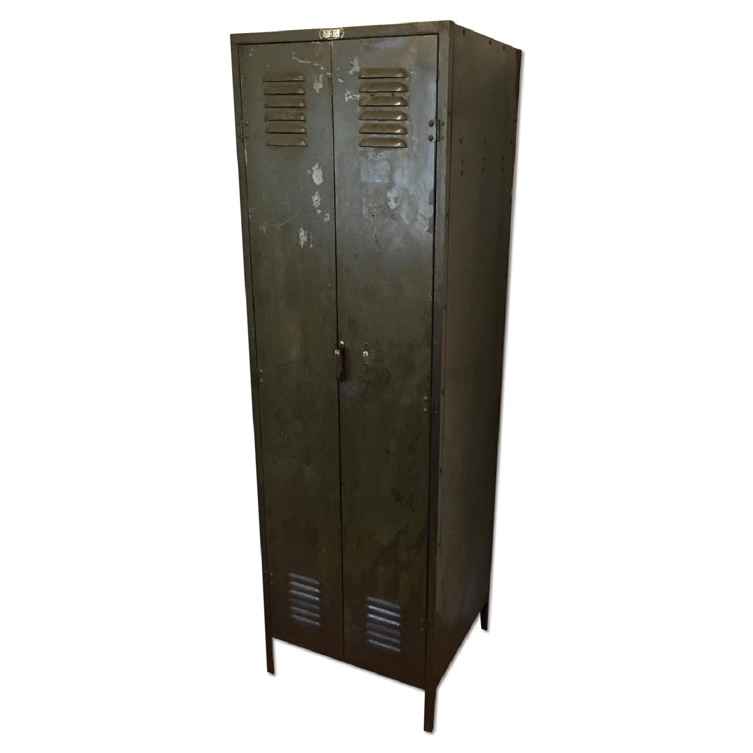 Lyon Metal Products Vintage Army Locker - image-0