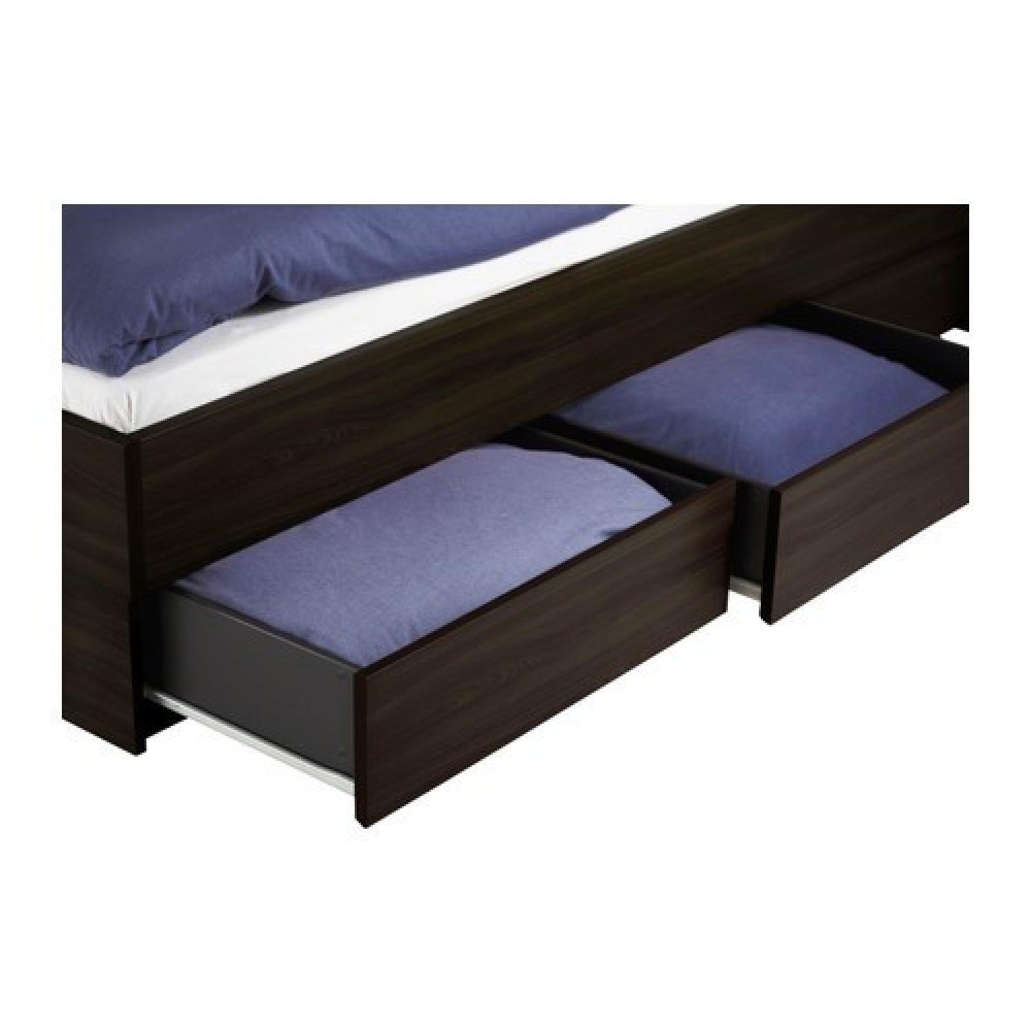 Ikea Oppdal Full Size Bed Frame & Headboard AptDeco