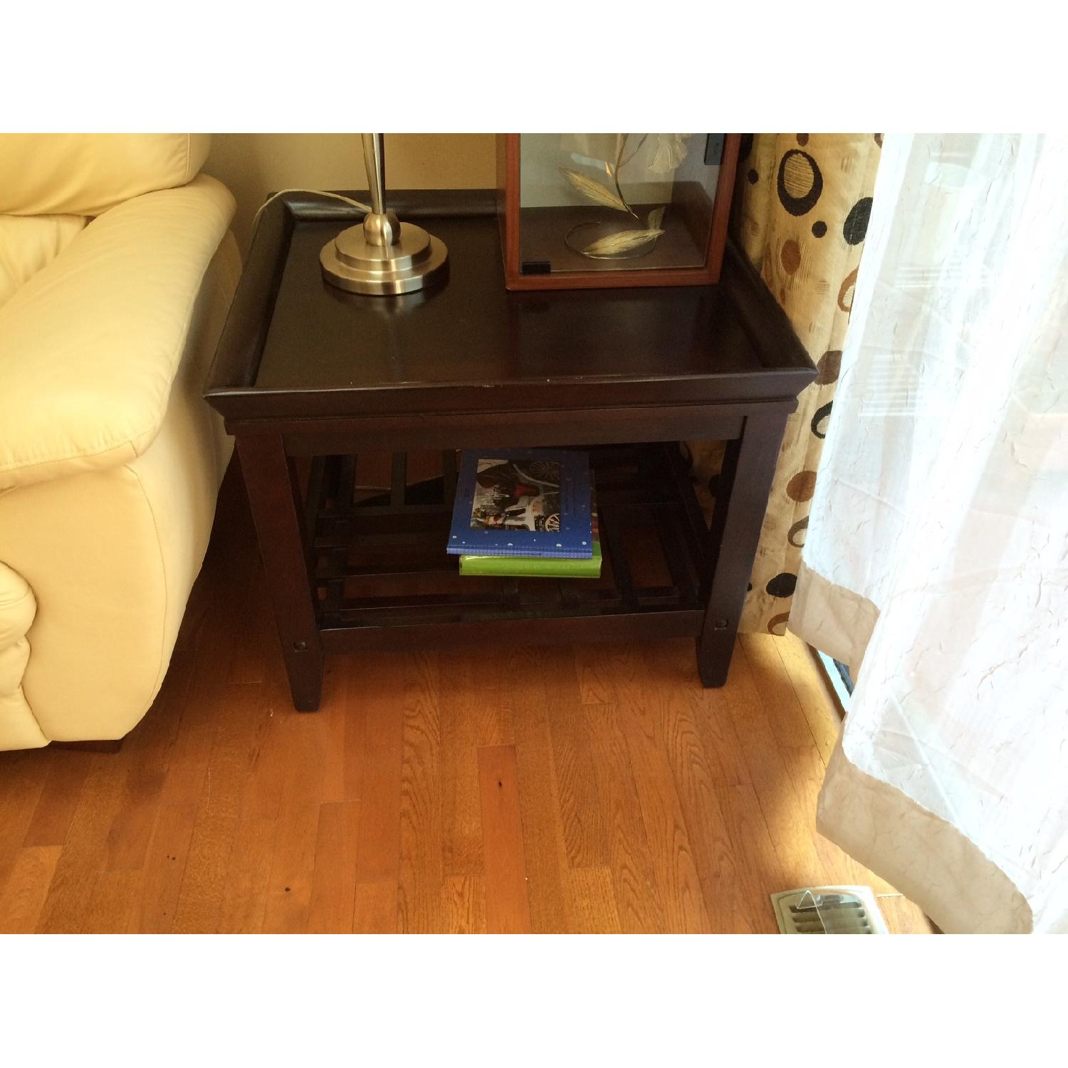 Rooms To Go 5 Piece Leather Living Room Set - image-8