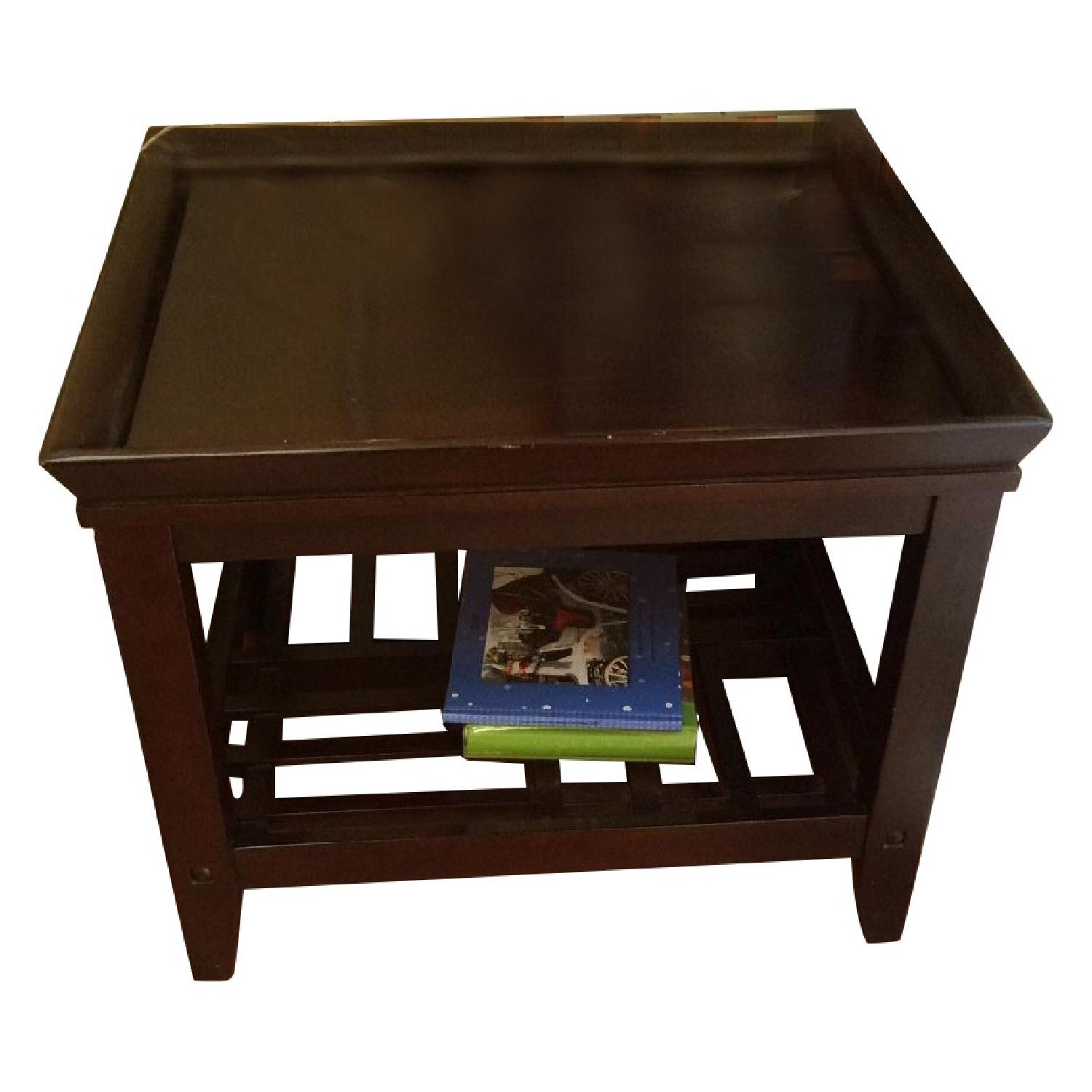 Rooms To Go 5 Piece Leather Living Room Set - image-13