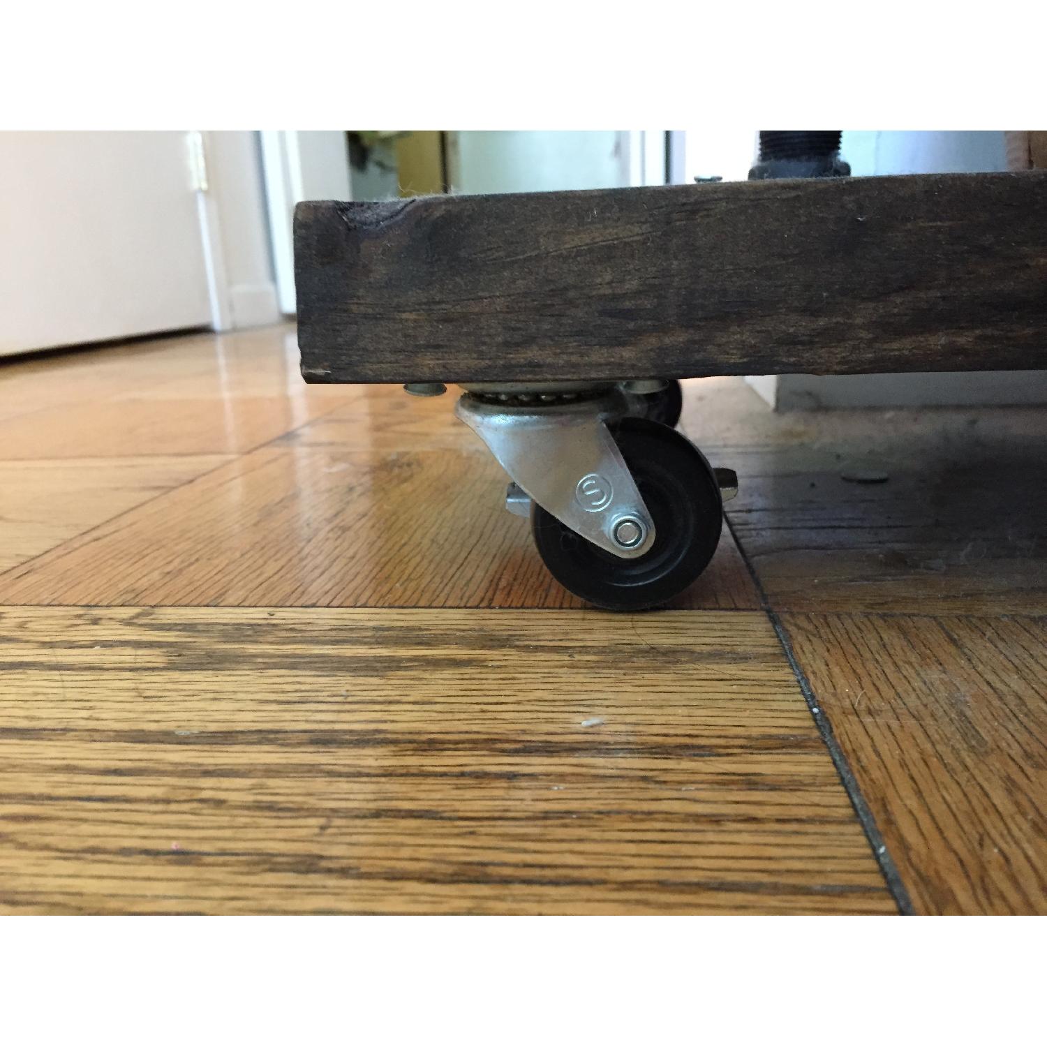 Etsy Custom Wrought Iron and Wood Hanging Rack - image-2