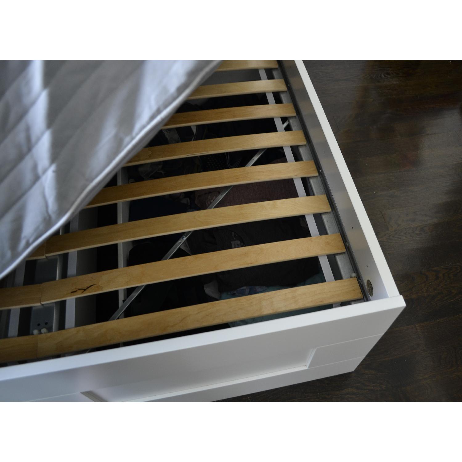 Ikea Brimnes Full Size Bed Frame w'/ Storage - image-5