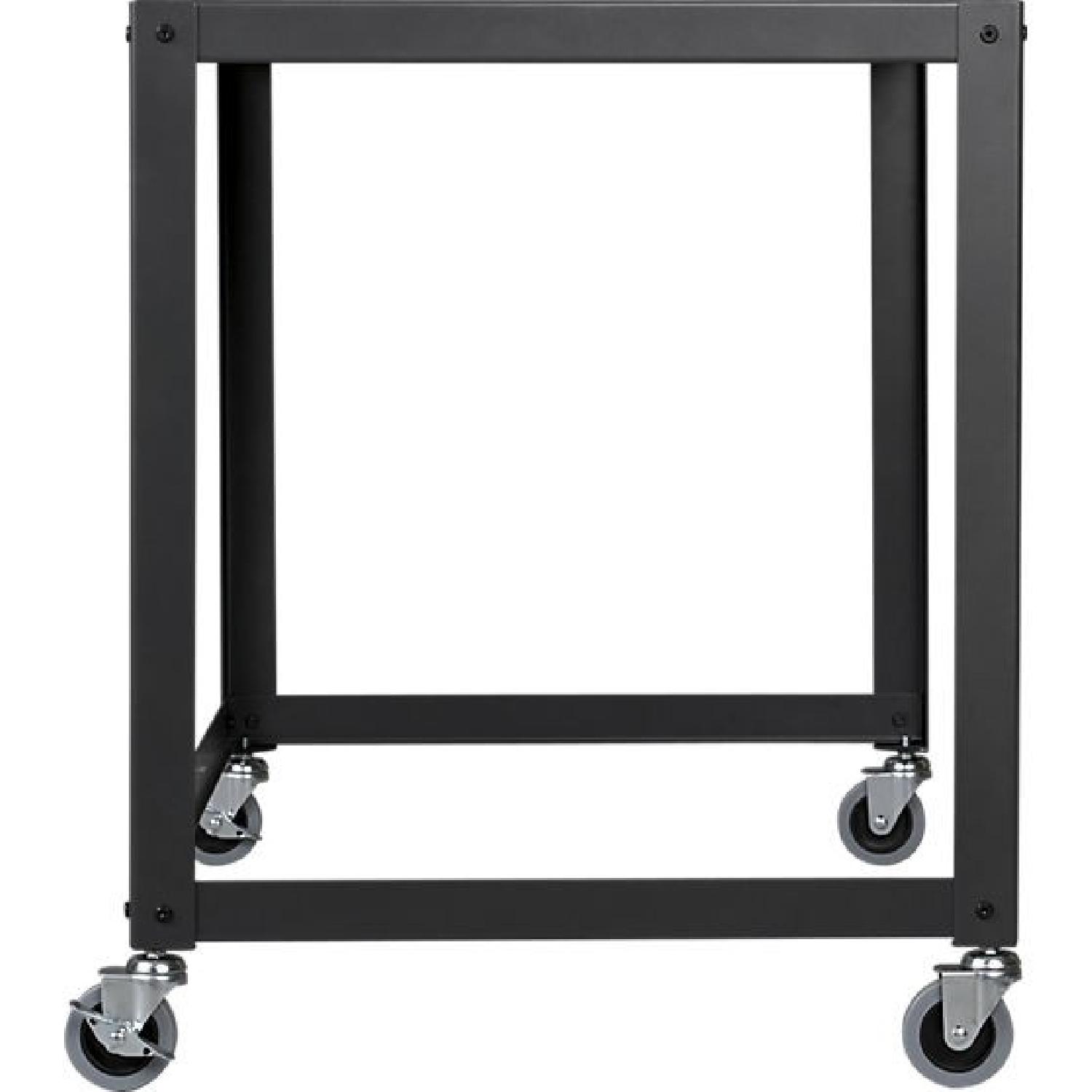 CB2 Go-Cart Carbon Grey Rolling Desk - image-4