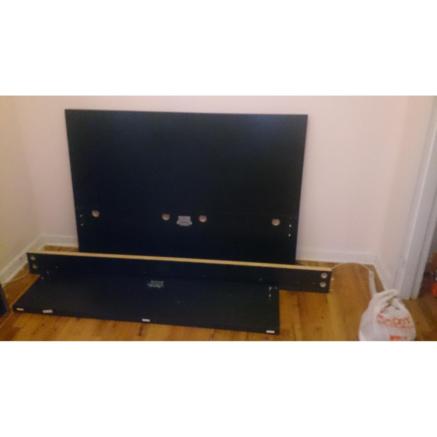 Ikea Malm Full Size Bed Frame w/ Slat Base & Mid Beam AptDeco