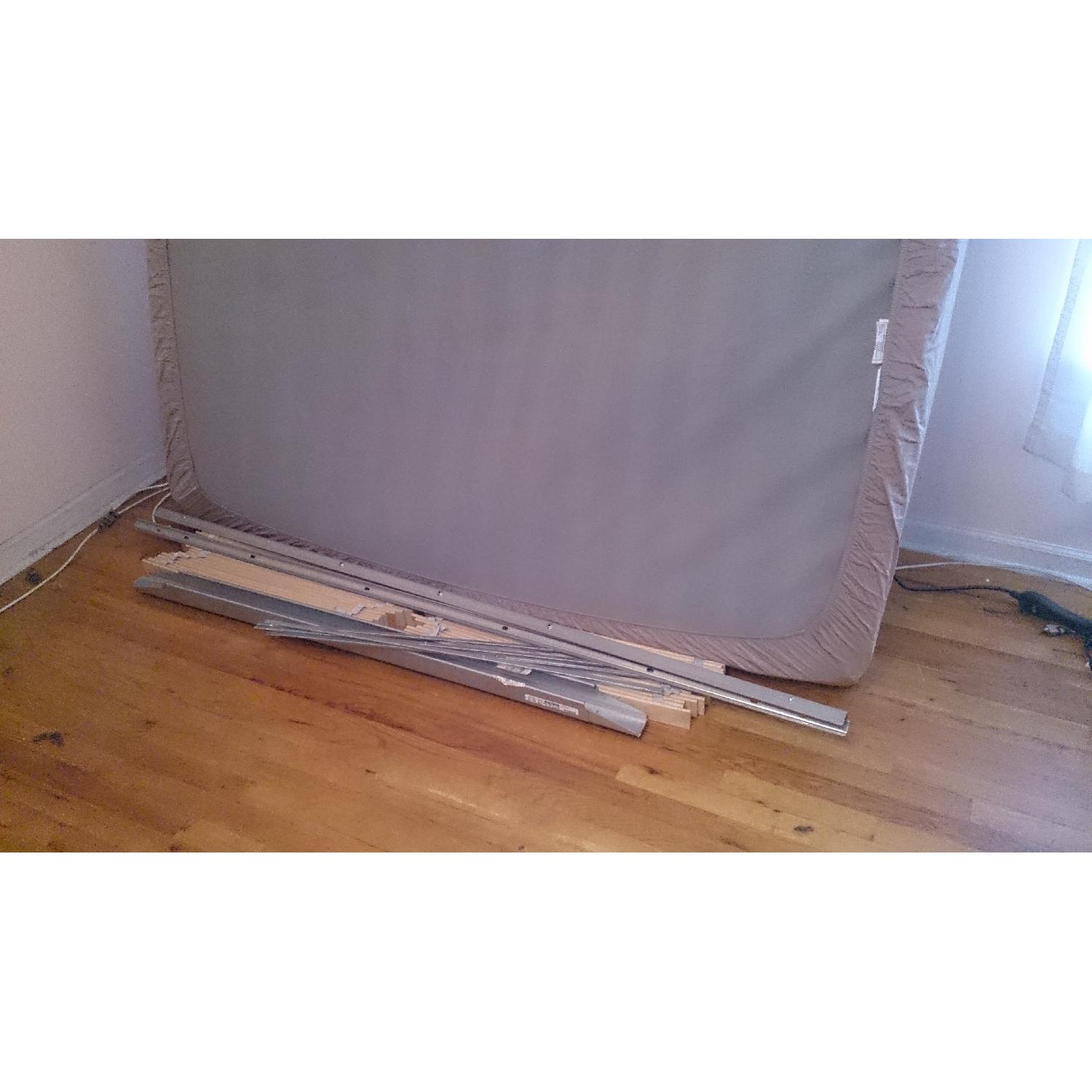 Ikea Malm Full Size Bed Frame w/ Slat Base & Mid Beam AptDeco