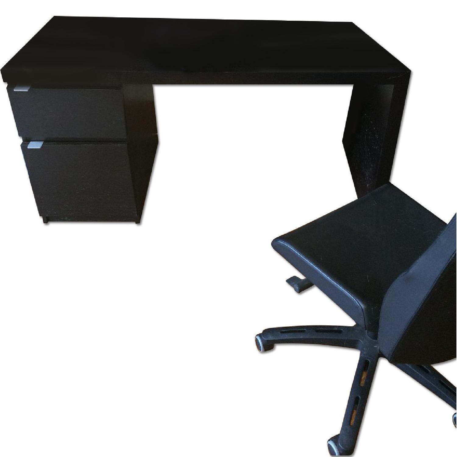 Ikea Black Desk AptDeco
