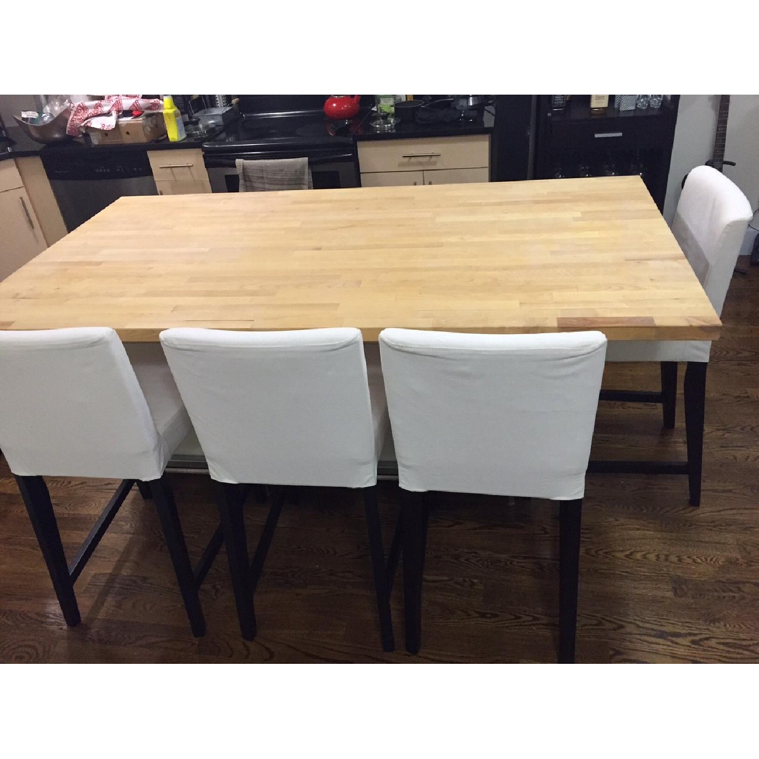 Ikea Kitchen Island w/ 4 Chairs - image-2