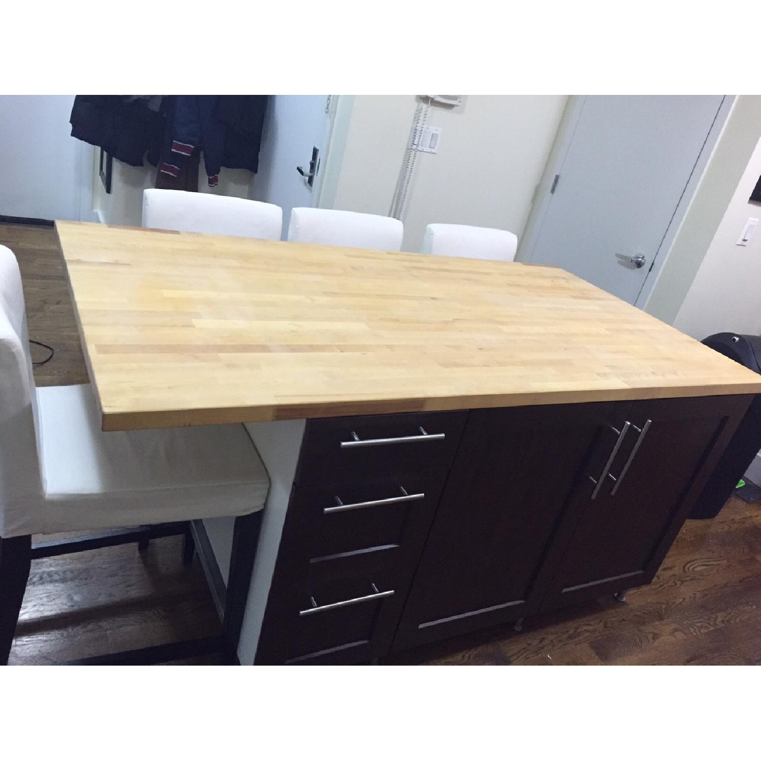 Ikea Kitchen Island w/ 4 Chairs - image-5