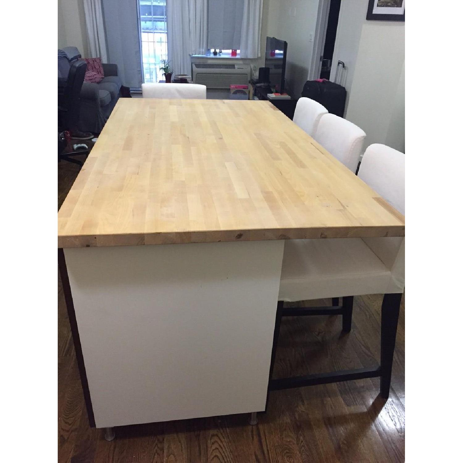 Ikea Kitchen Island w/ 4 Chairs - image-6