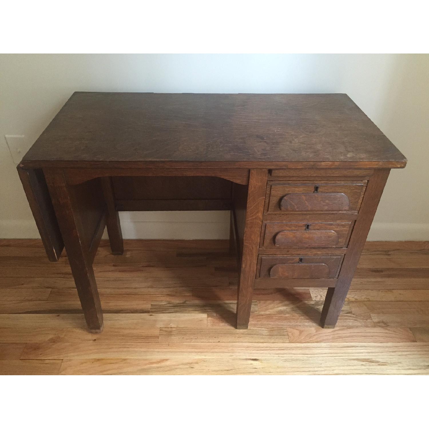 Vintage Oak Desk - image-2
