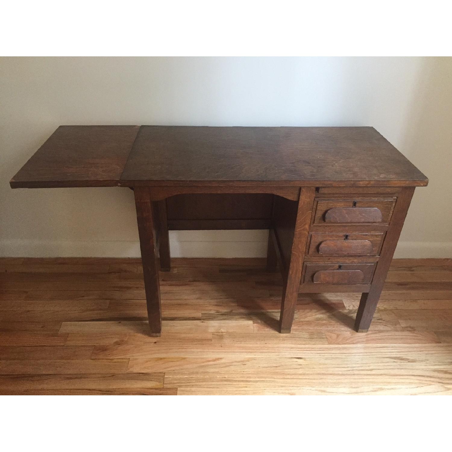 Vintage Oak Desk - image-3