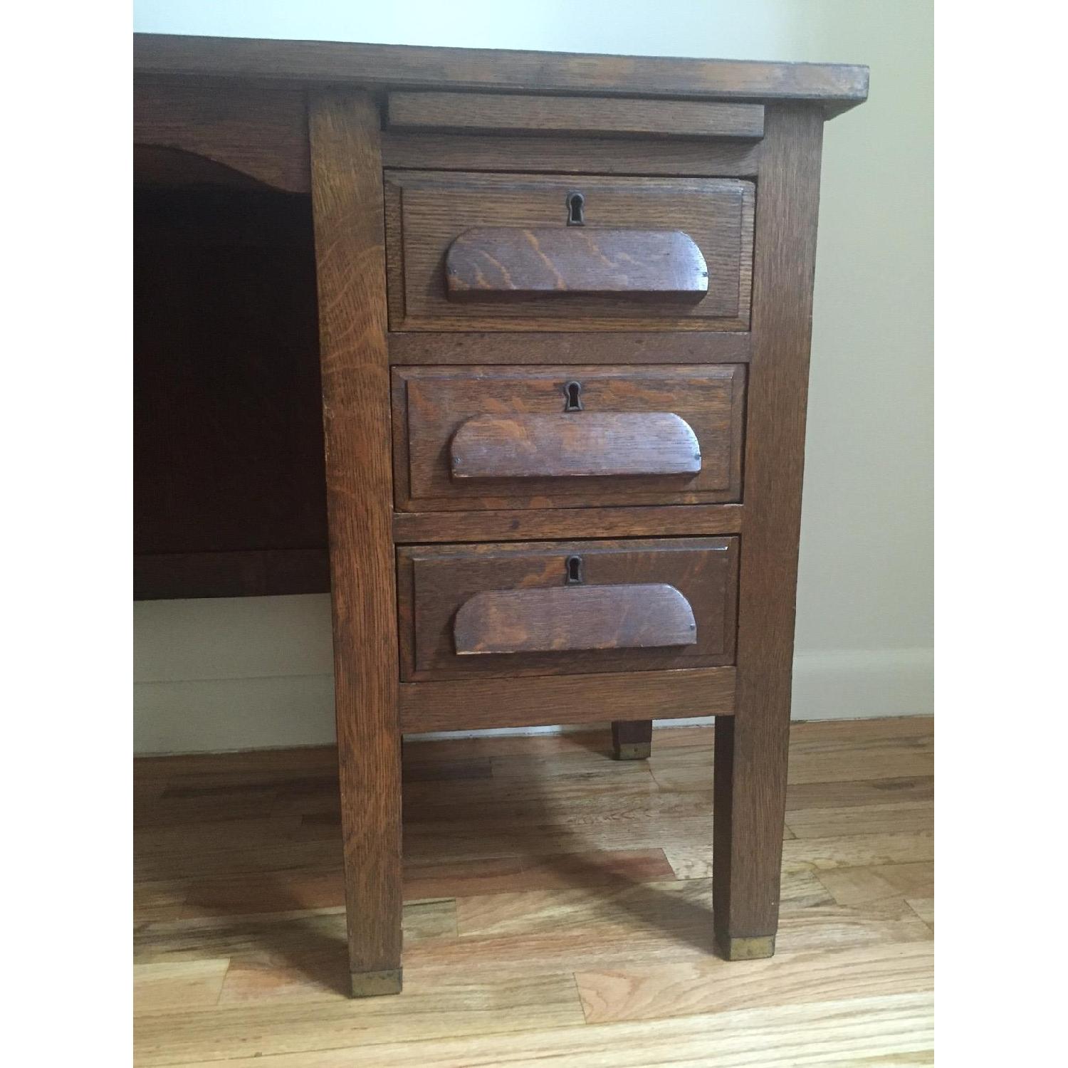 Vintage Oak Desk - image-4